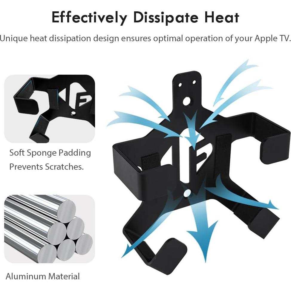 Soporte de Pared IFCASE para Apple TV 4K - Negro