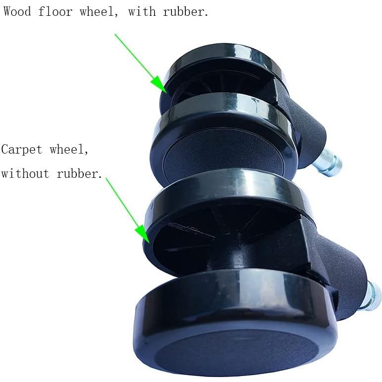 Rueda de Caster para Sillas Herman Miller y Steelcase - 60 mm