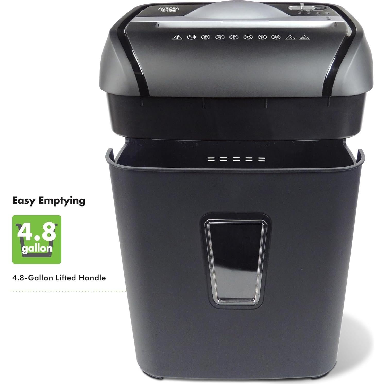 Trituradora de Papel Aurora AU1208XE Corte Cruzado 12 Hojas