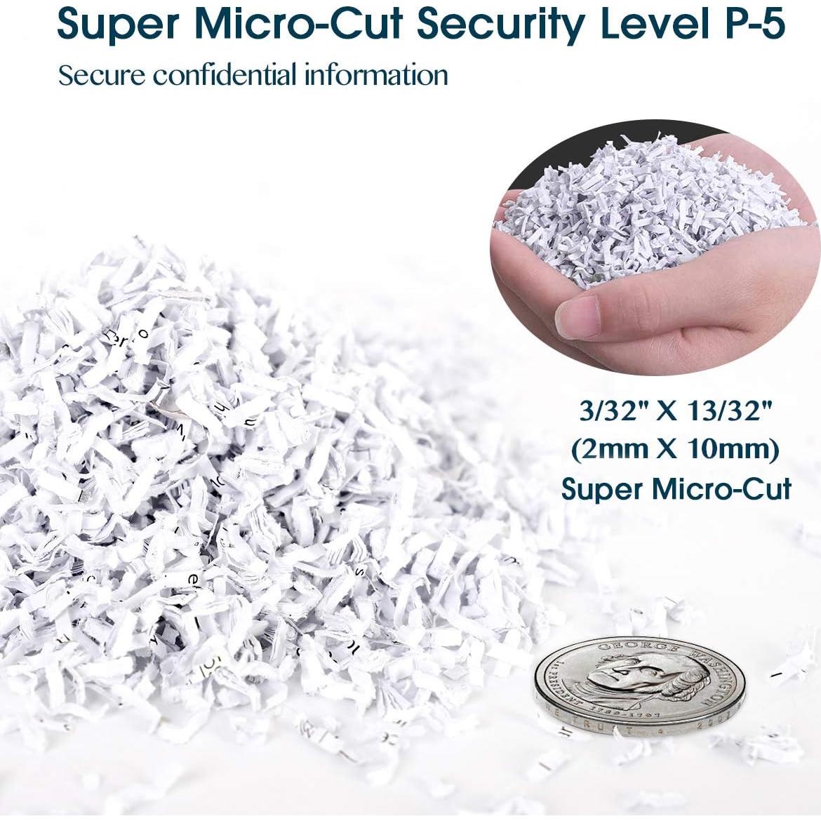 Trituradora de Papel WOLVERINE SD9520 P-5 Ultra Silenciosa 15 Hojas