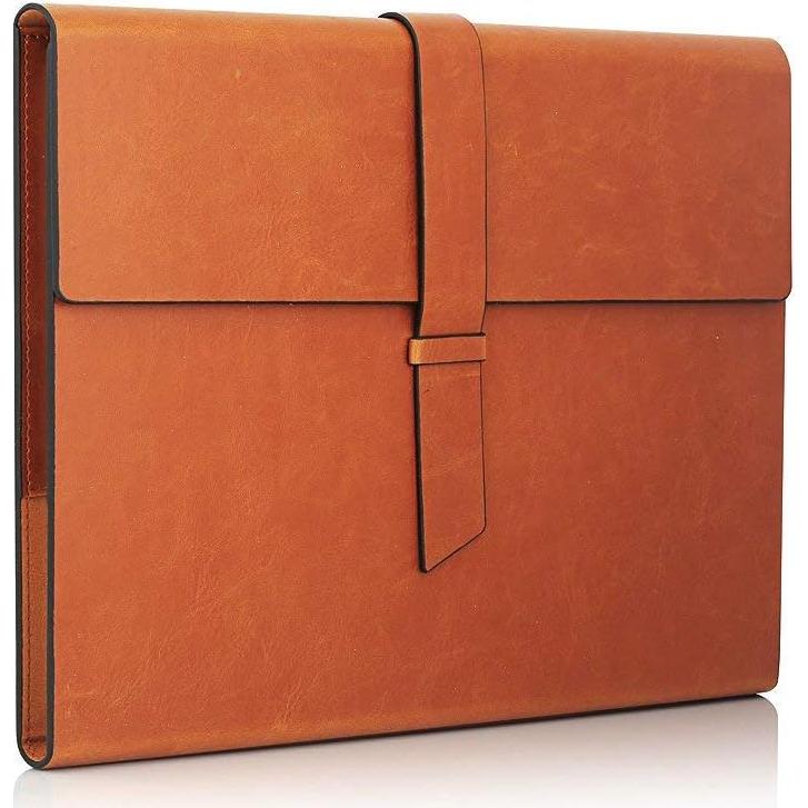 Padfolio de Cuero Sintético GALLAWAY A4 Marrón Ámbar