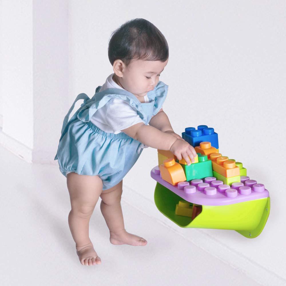 Estante de Juego UNiPLAY con 11 Bloques Suaves Rosa