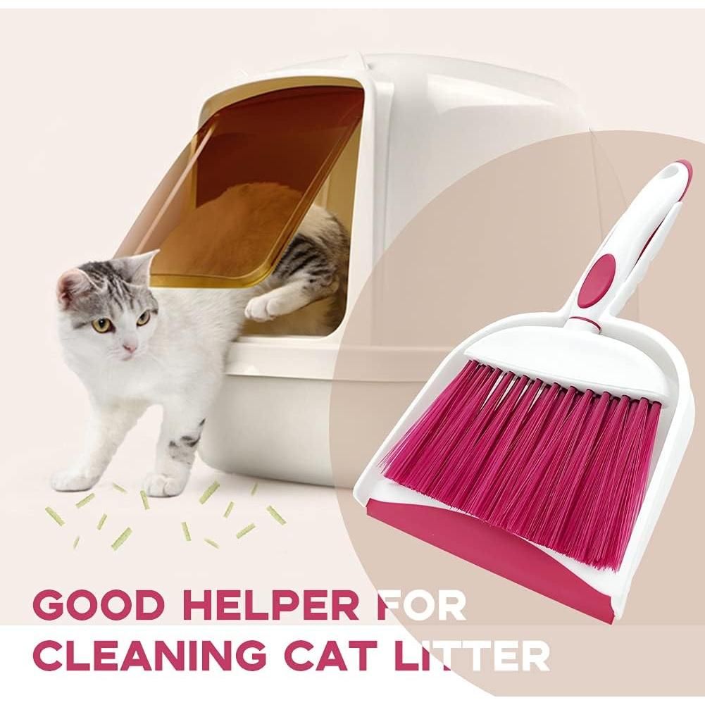 Escoba y Recogedor Mini WDDBHSKN Azul Claro para Hogar