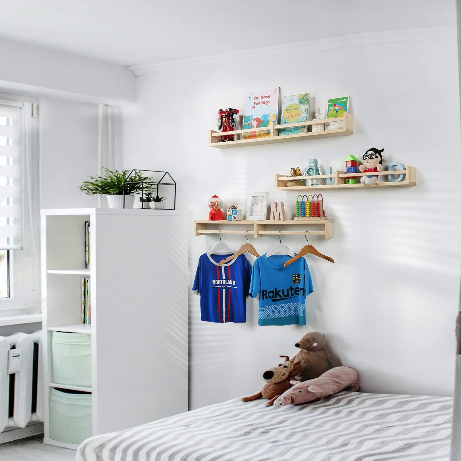 Estanterías Flotantes de Madera Austin Yan, 81.28 cm, Juego de 3