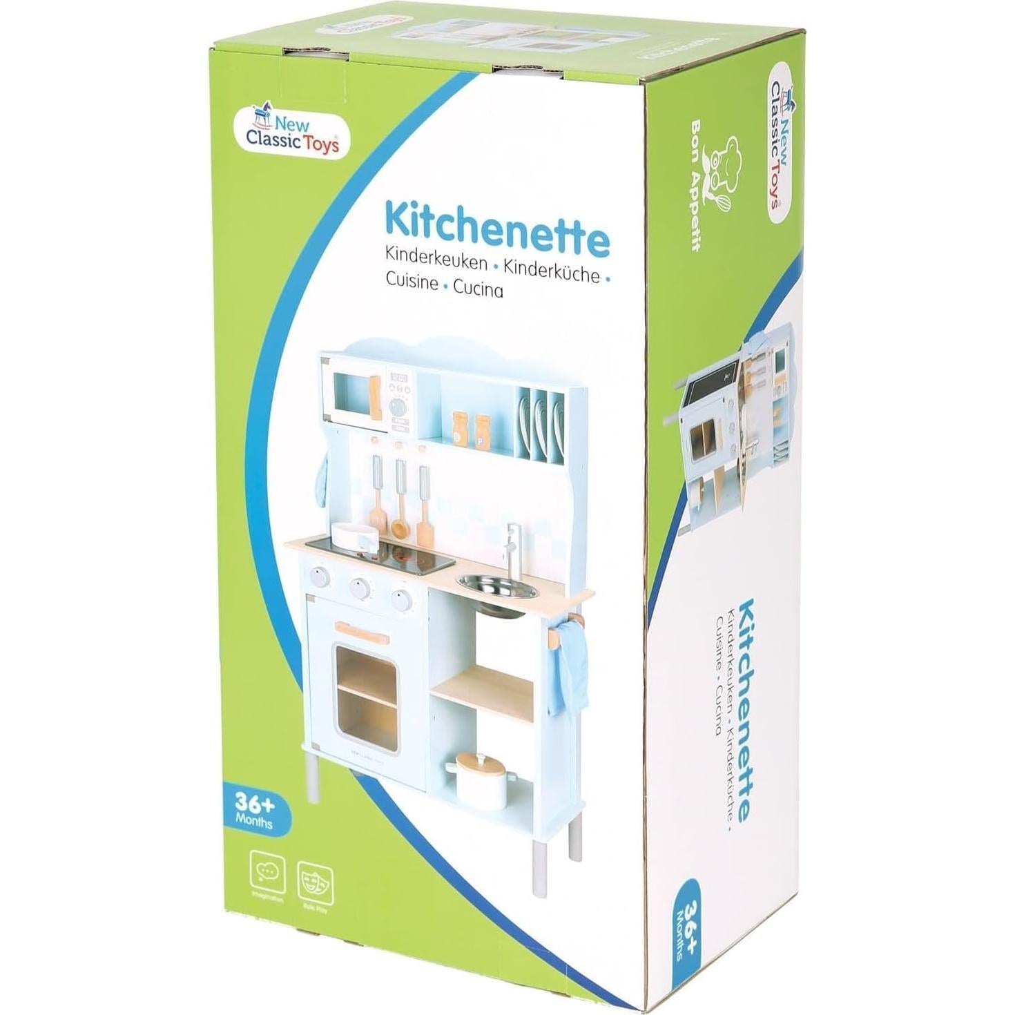 Cocina de Juguete de Madera Azul New Classic Toys Bon Appetit