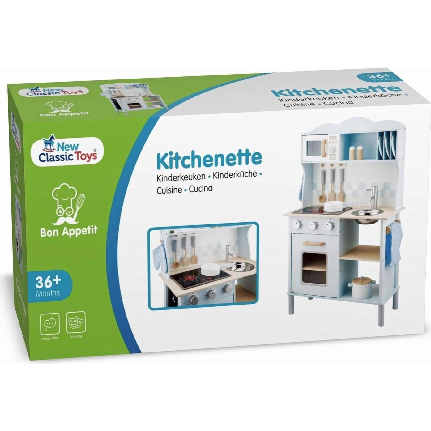 Cocina de Juguete de Madera Azul New Classic Toys Bon Appetit