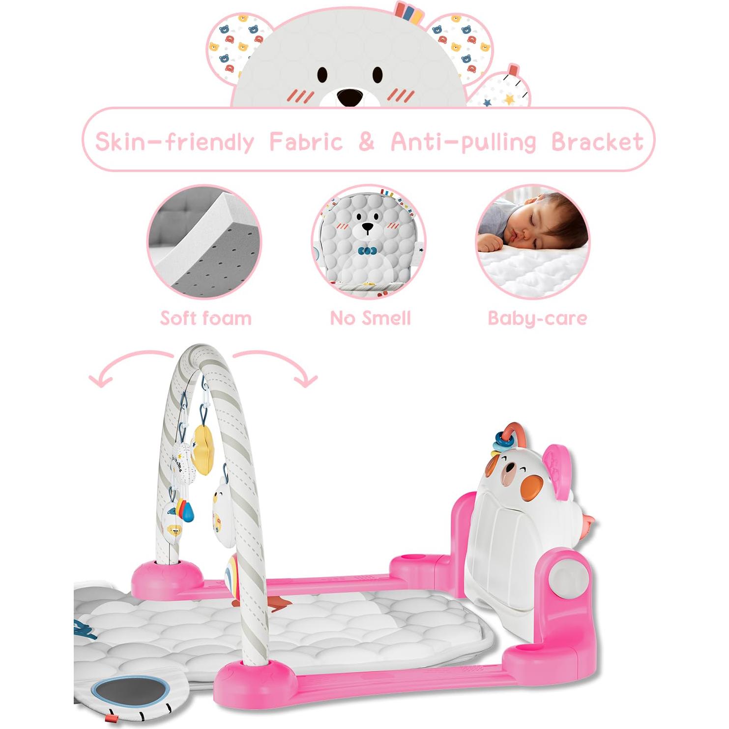 Alfombra de Juego para Bebés Lauon K2 con Piano y Juguetes