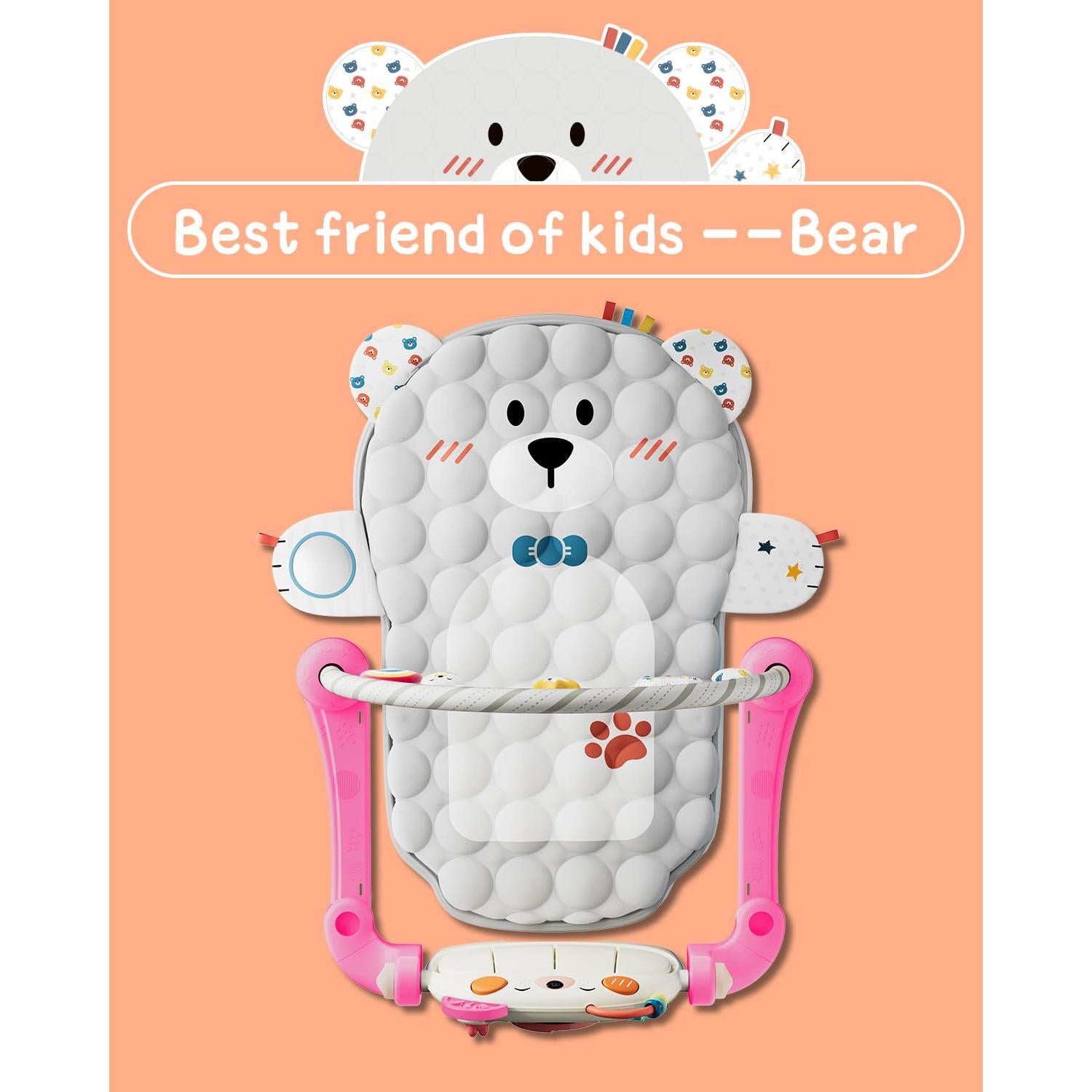 Alfombra de Juego para Bebés Lauon K2 con Piano y Juguetes