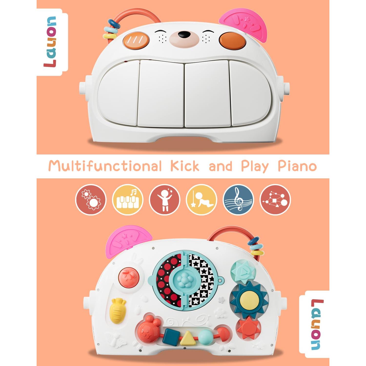 Alfombra de Juego para Bebés Lauon K2 con Piano y Juguetes