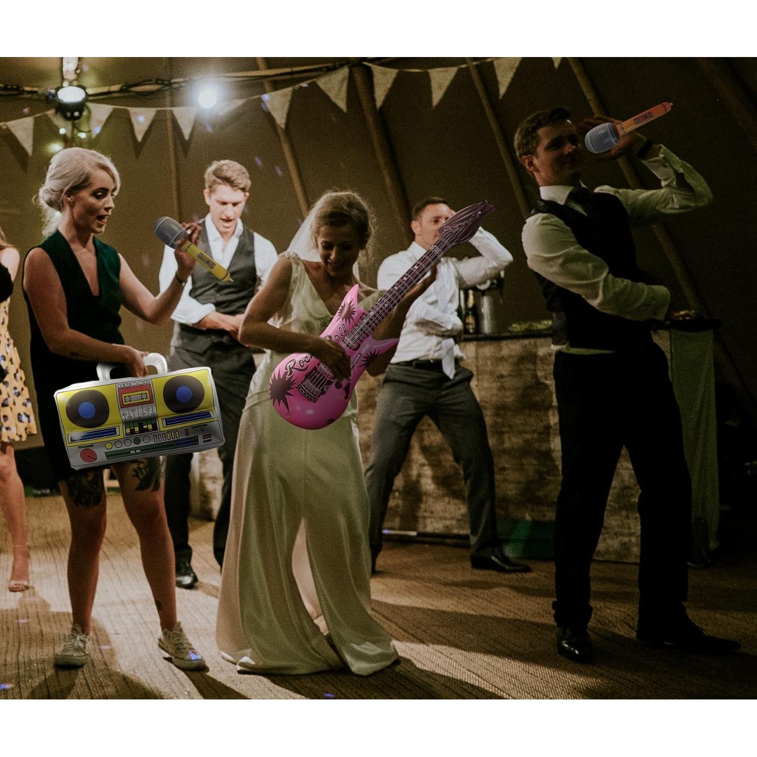 Set de Instrumentos Inflables para Fiesta 80s/90s - Fraiieon