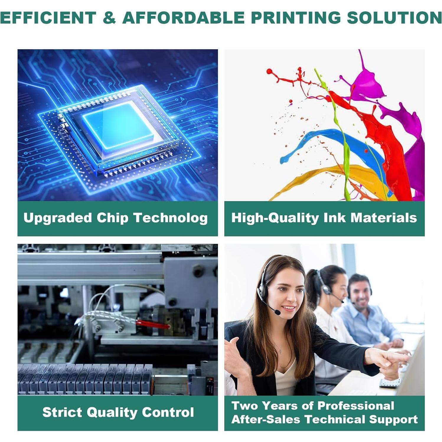 Cartuchos de Tinta Cian LC401XL BAALAND - Paquete de 2 Alto Rendimiento