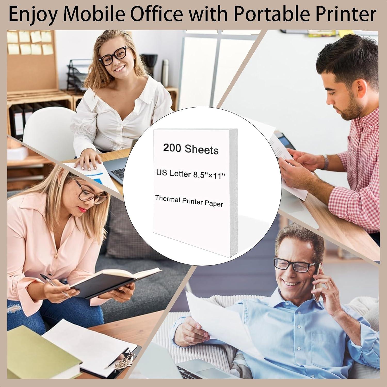 Papel Térmico 200 Hojas Bagvhandbagro 21.6x27.9 cm Secado Rápido