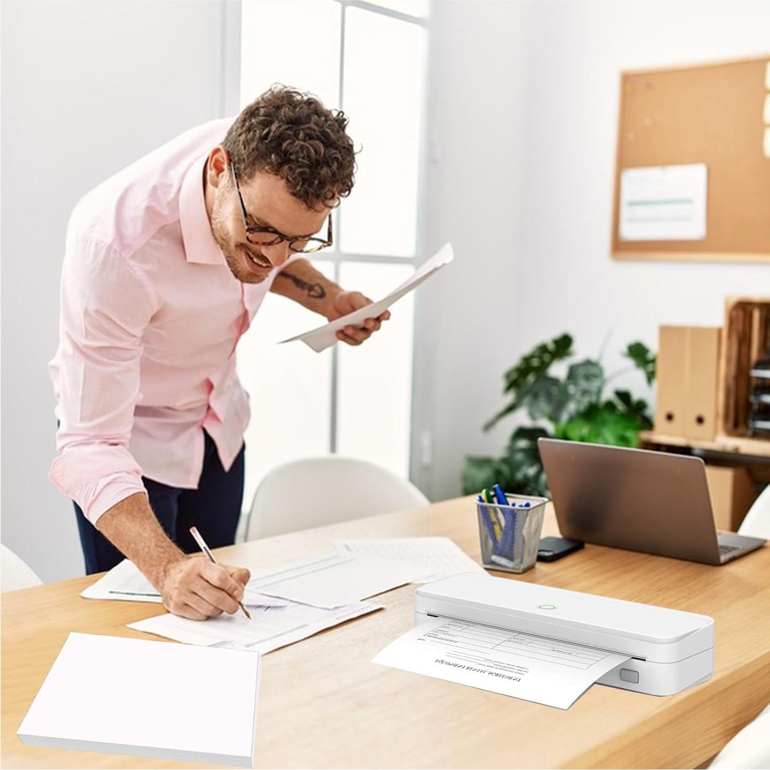 Papel Térmico 200 Hojas Bagvhandbagro 21.6x27.9 cm Secado Rápido