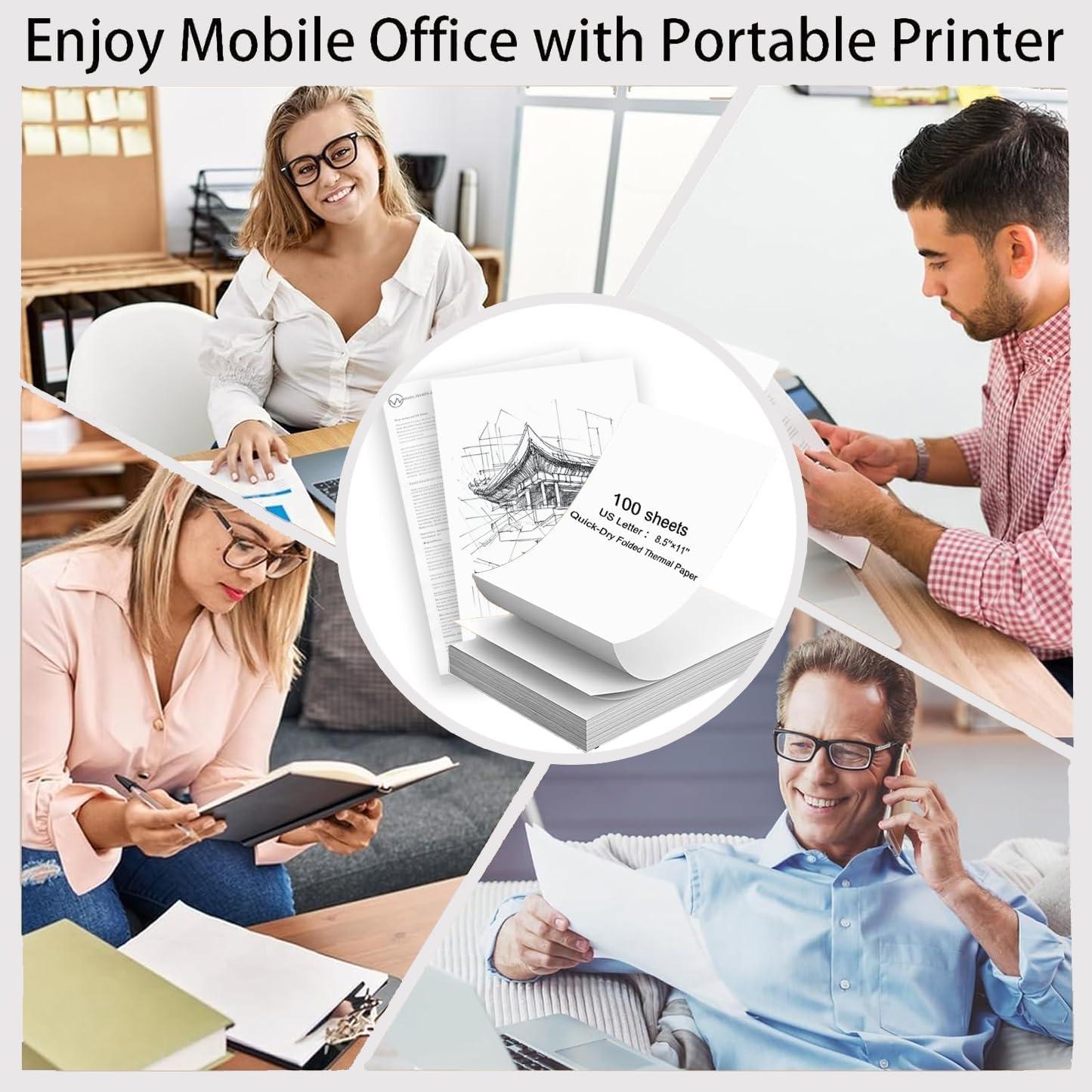 Papel Térmico Carta 200 Hojas Bagvhandbagro 21.6x27.9cm