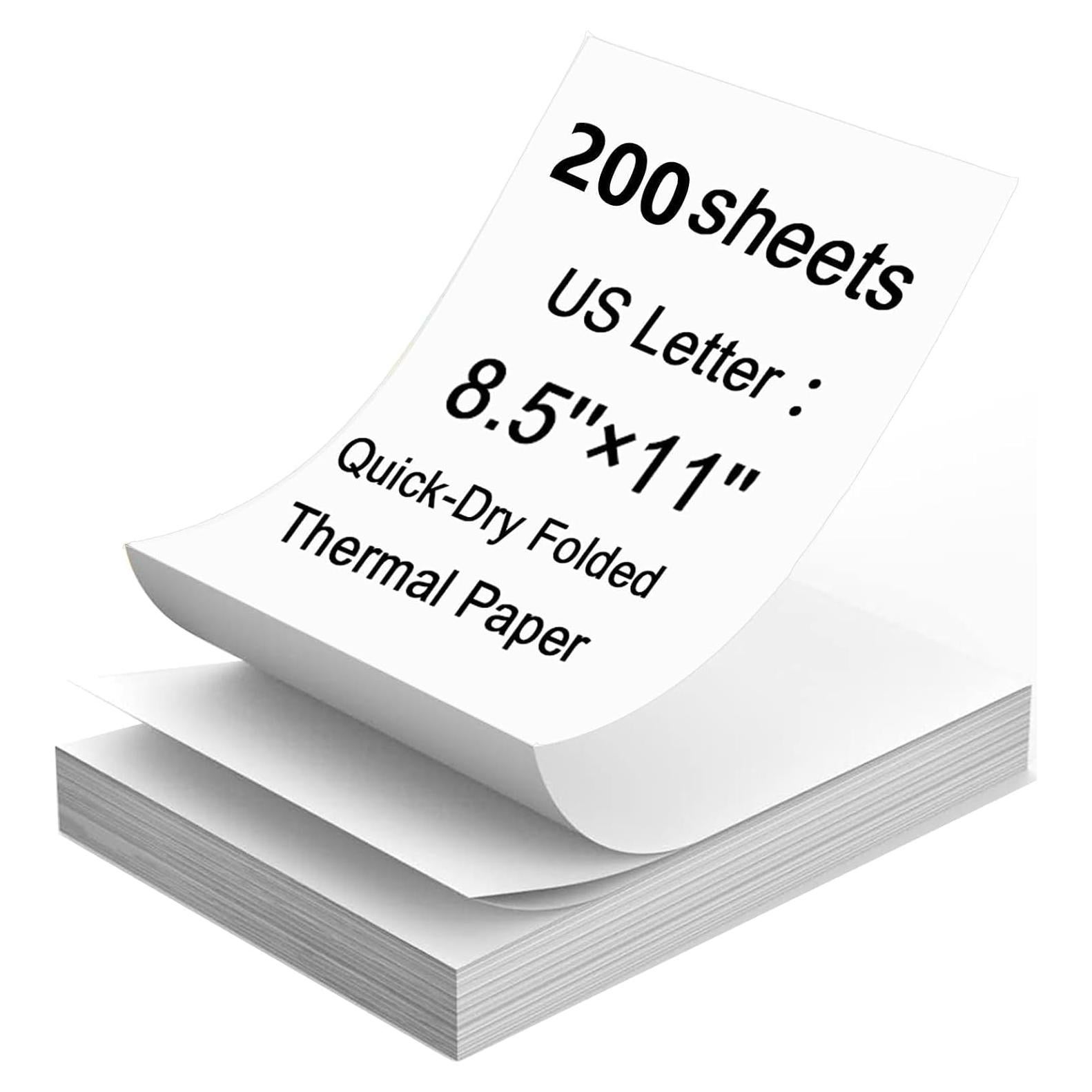 Papel Térmico Carta 21.6x27.9 cm 200 Hojas Bagvhandbagro