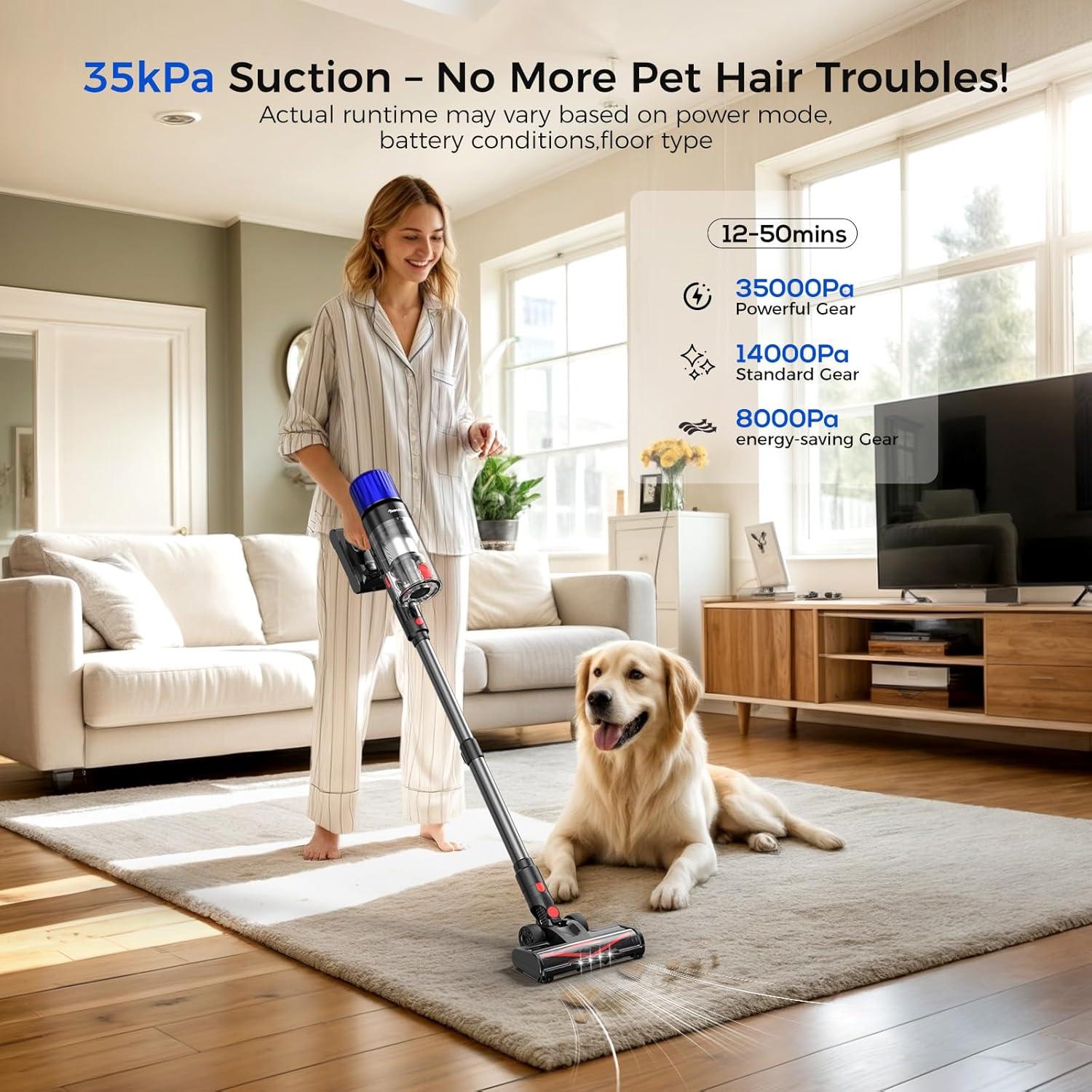 Aspiradora Inalámbrica Teendow V16STRONG 500W para Mascotas