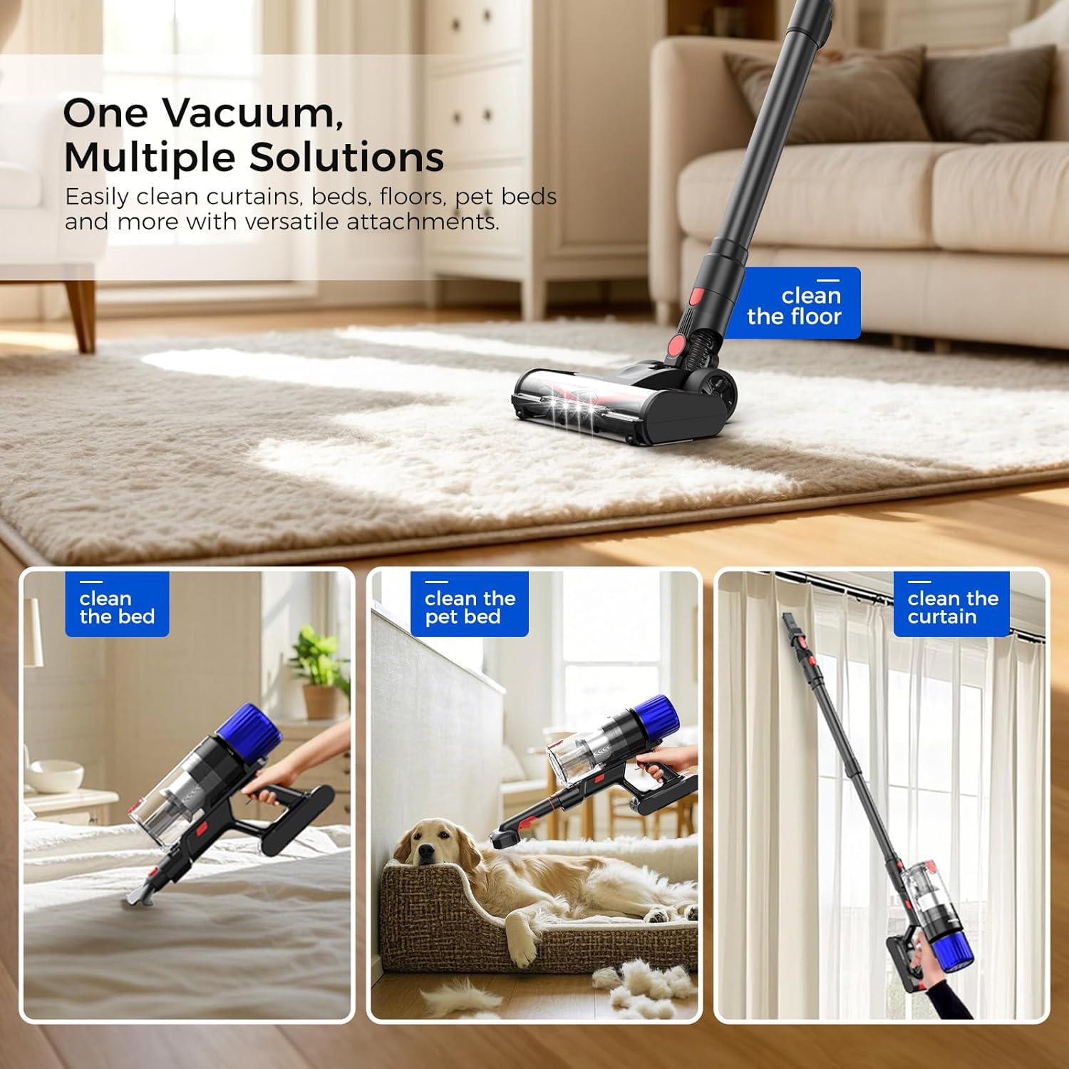 Aspiradora Inalámbrica Teendow V16STRONG 500W para Mascotas