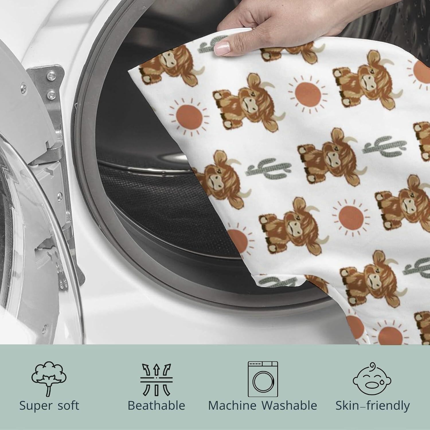 Funda de Almohada de Lactancia HawSkgFub Boho Vaca 55.88x45.72cm