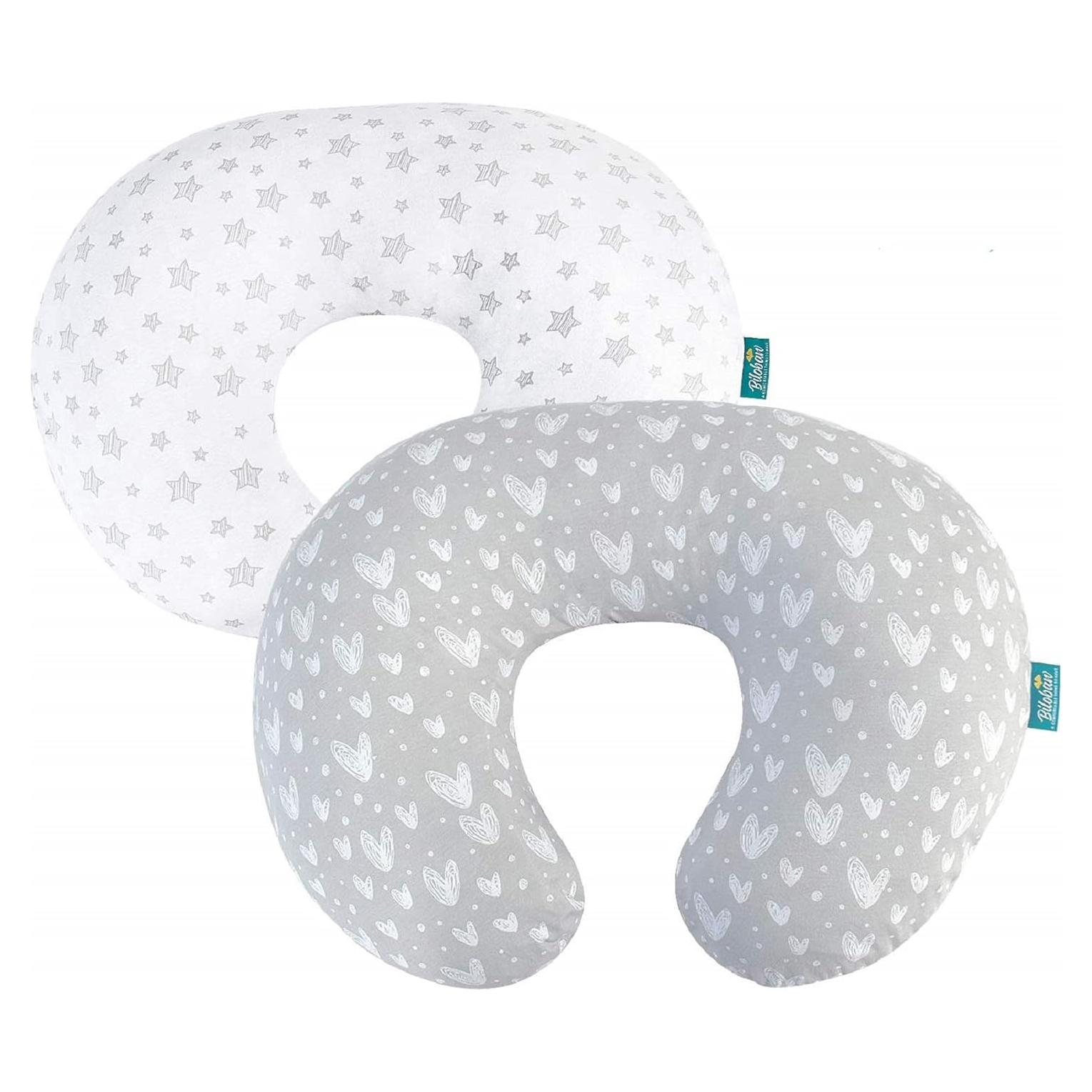 Funda de Almohada de Lactancia Biloban 2 Piezas Algodón Suave