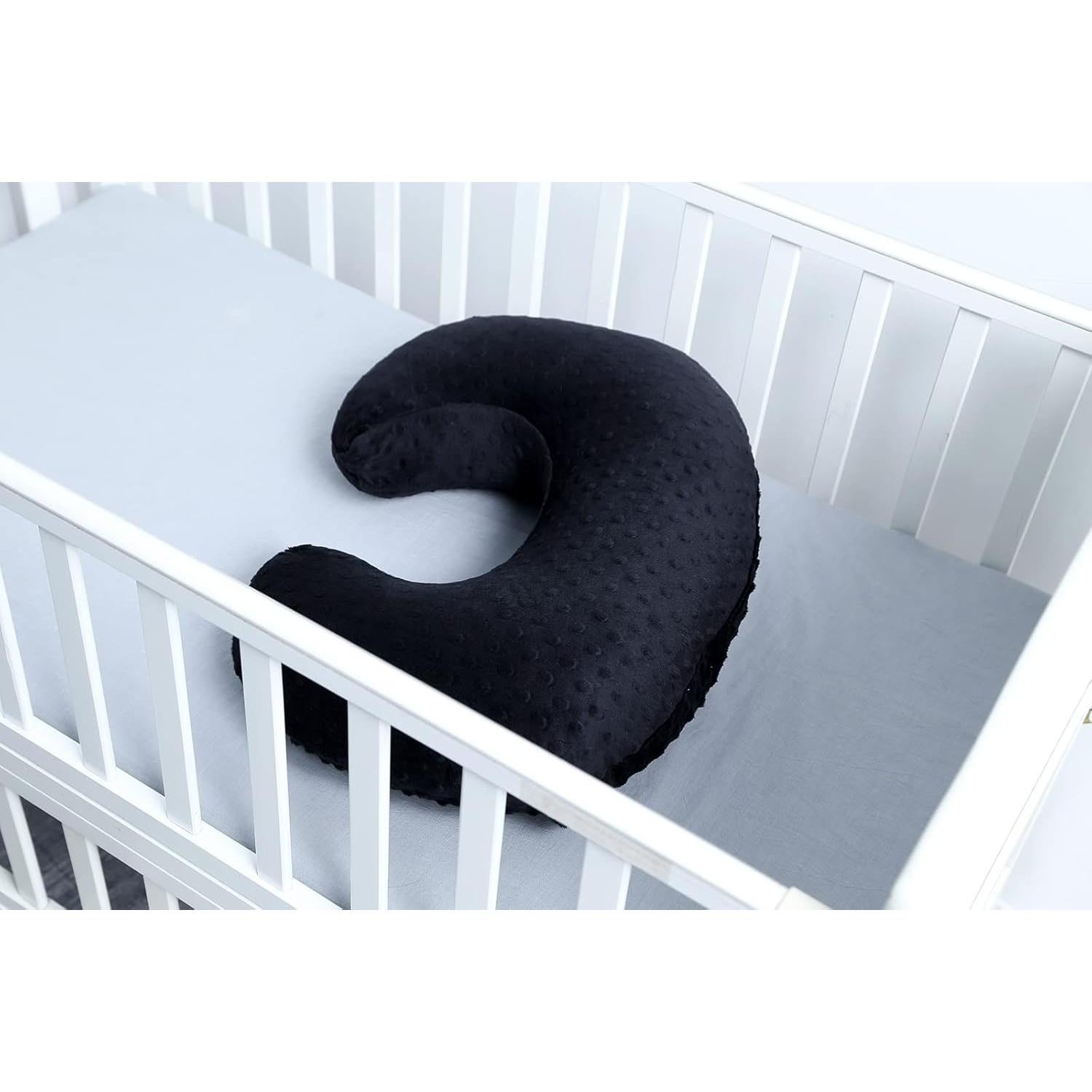 Funda de Almohada de Lactancia DONOMILO Negra Transpirable 55.88x44.96cm