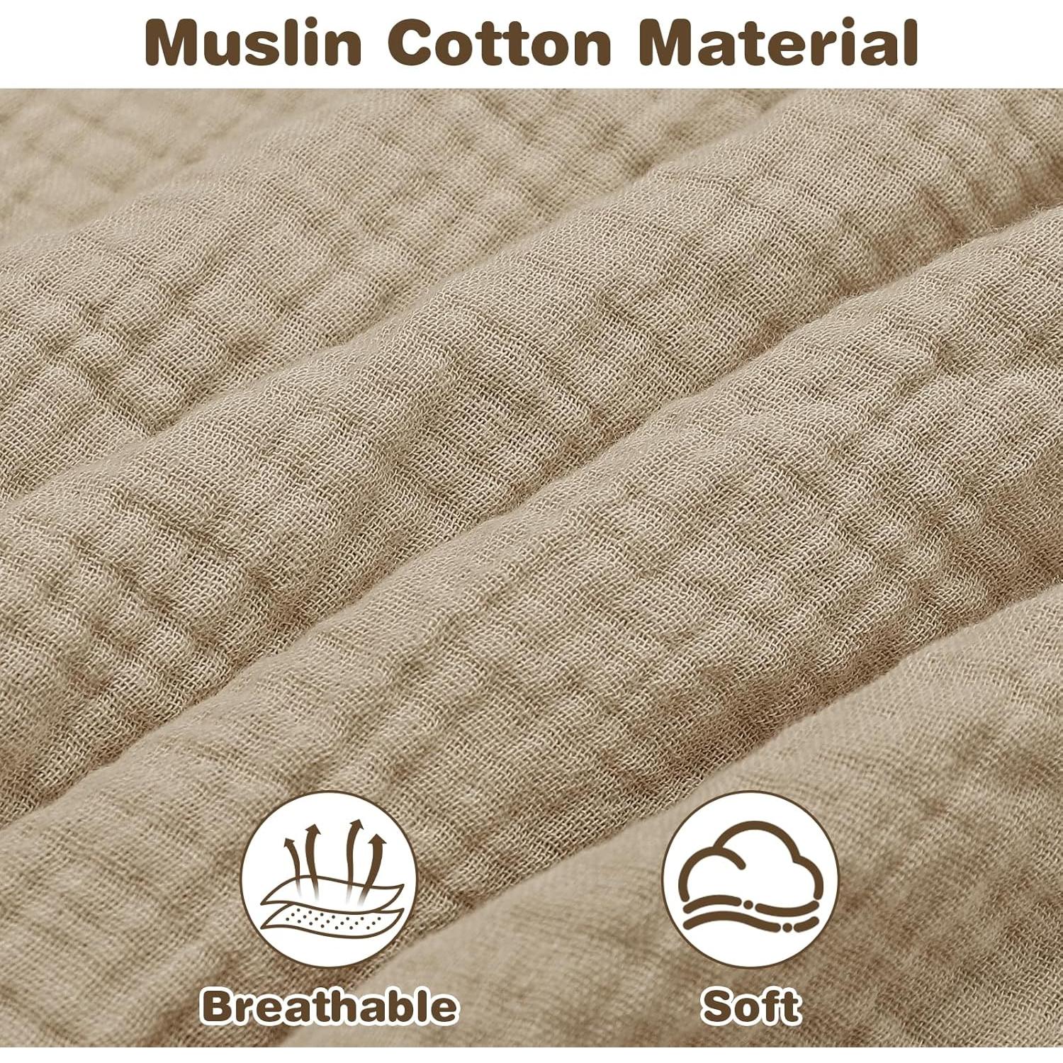 Cubierta de Lactancia ManFaiSky Muselina Ajustable Marrón