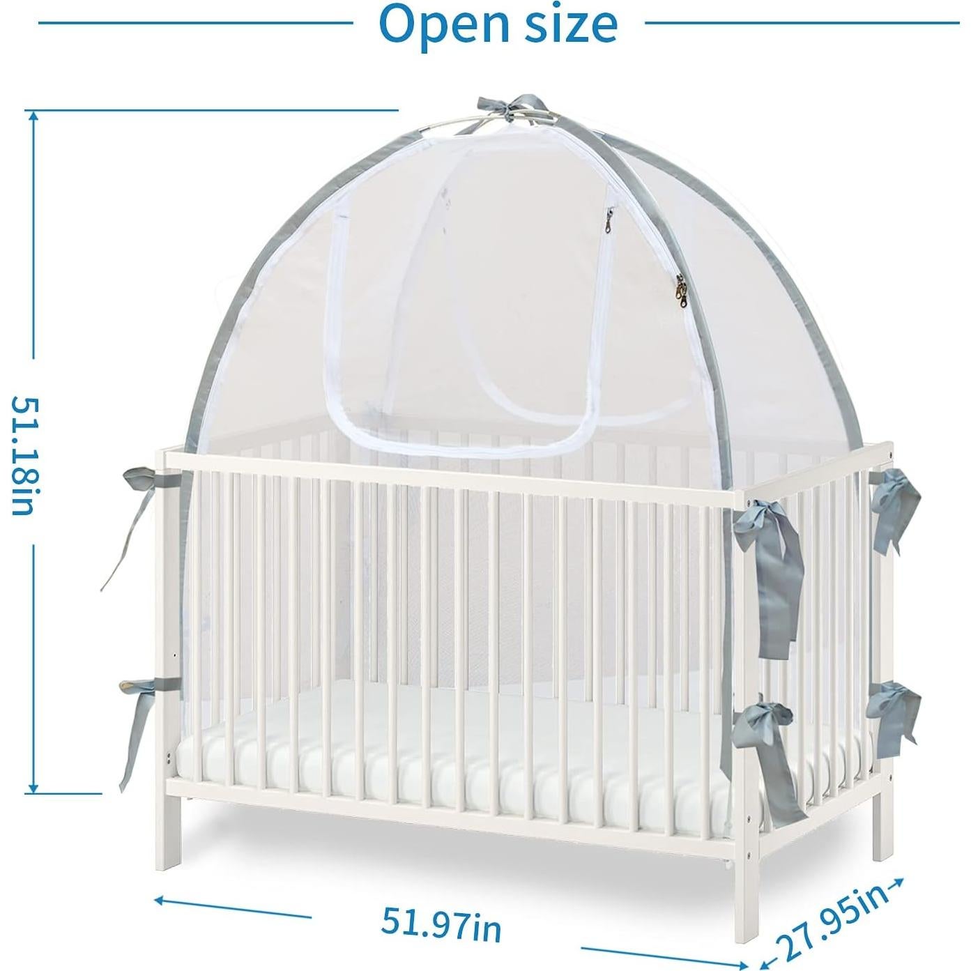 Red de Seguridad para Cuna Baby & Beyond - Malla Transparente 132x71 cm
