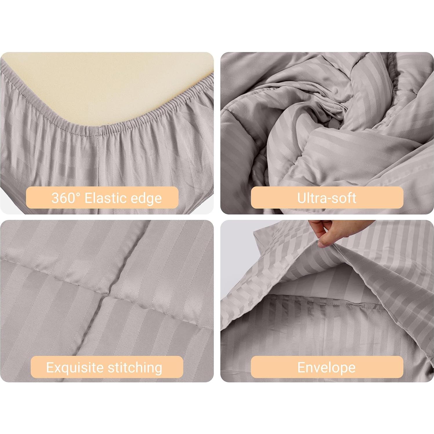 Conjunto de Ropa de Cama ZPECC para Niños 4 Piezas Hipoalergénico