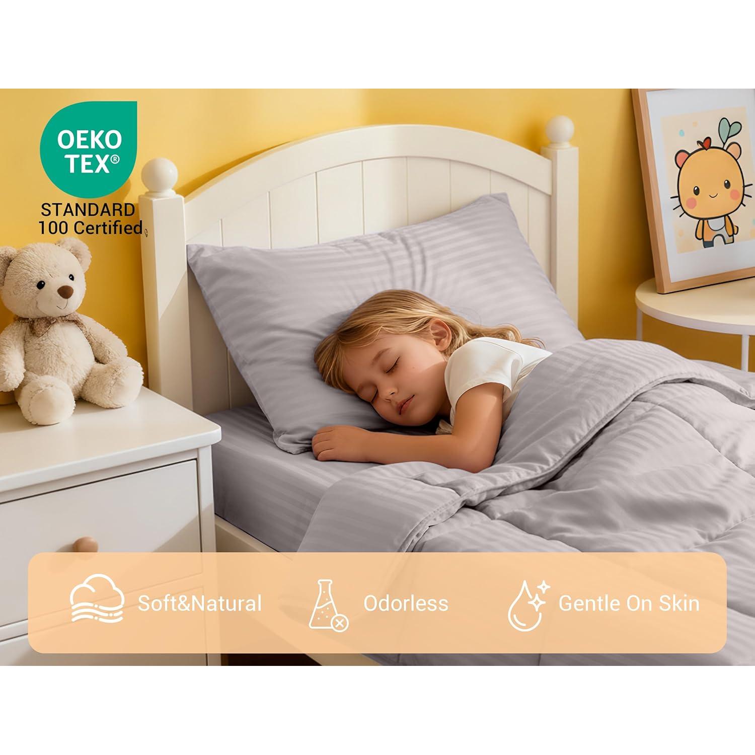 Conjunto de Ropa de Cama ZPECC para Niños 4 Piezas Hipoalergénico