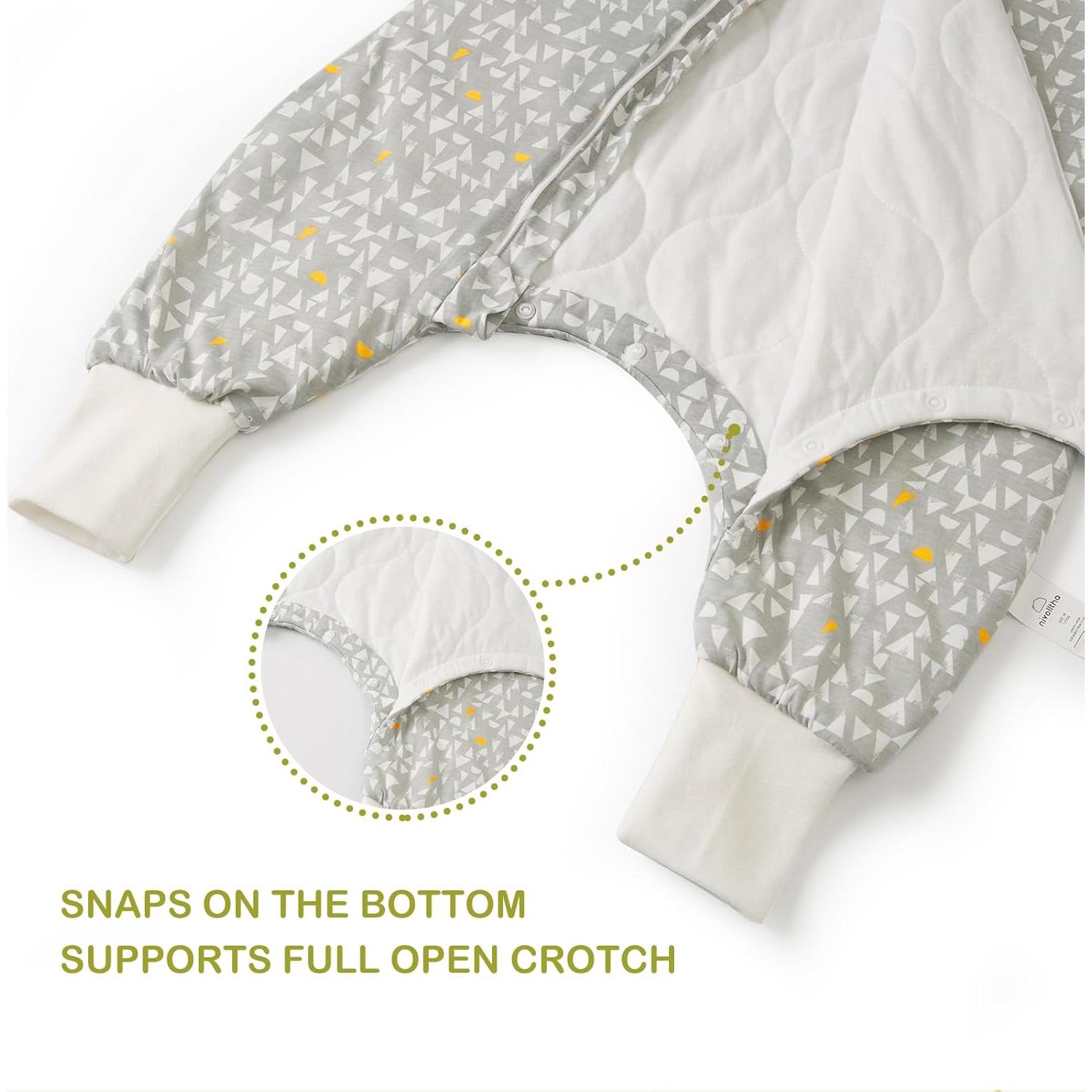 Saco de Sueño 1.5 TOG Nivolltha con Piernas 100% Algodón Orgánico