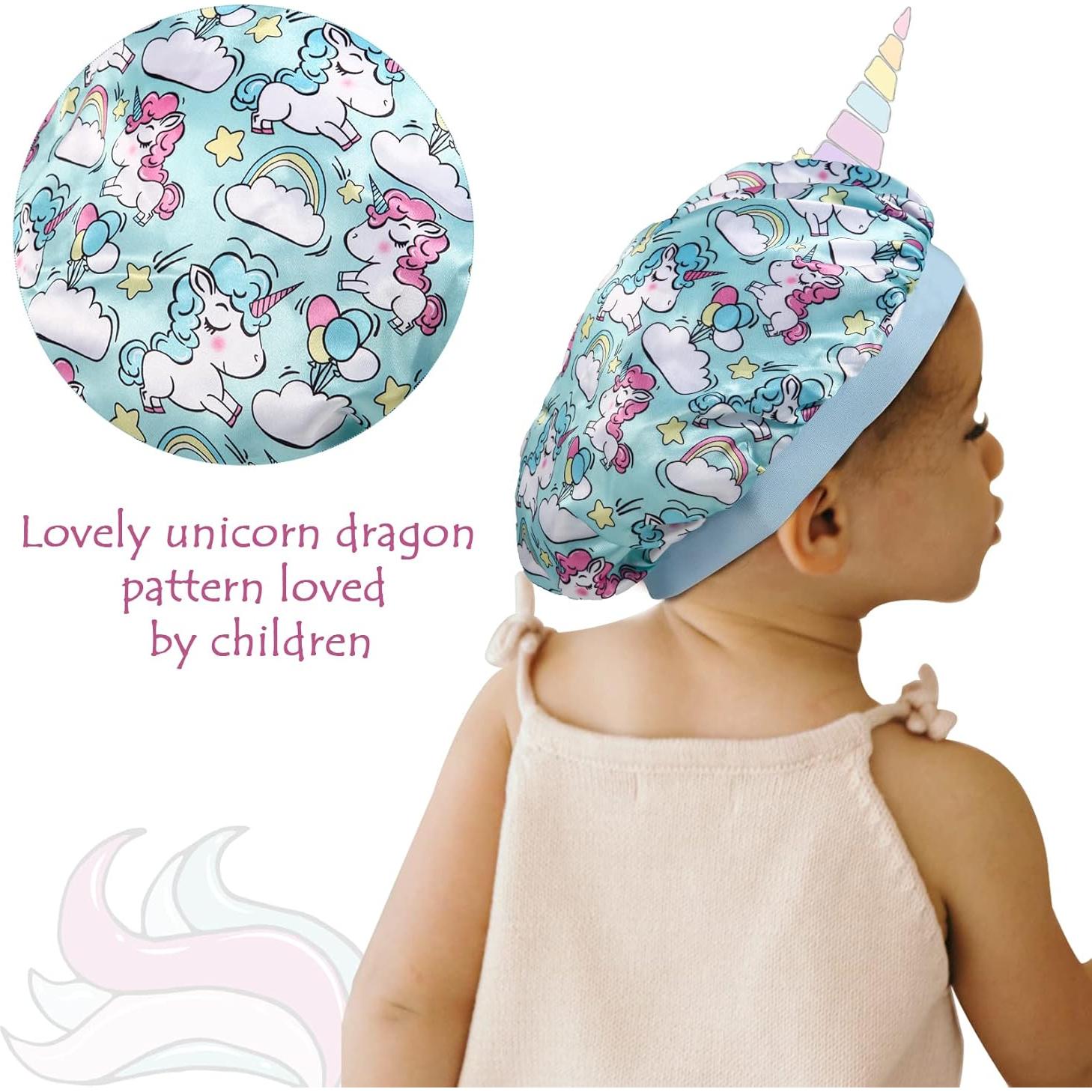 Bonetes de Seda para Niñas Selalu - 4 Pcs, Ajustables, Suaves