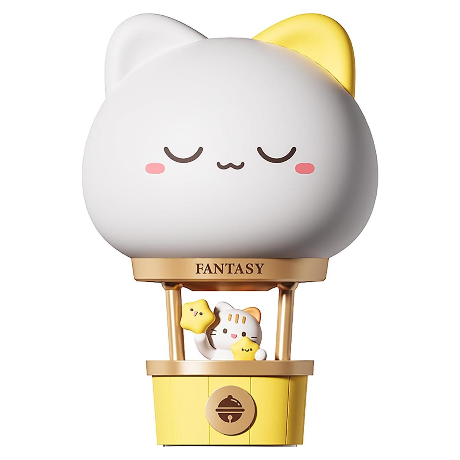 Luz Nocturna Recargable Gato KVPPVT 3 Niveles de Brillo