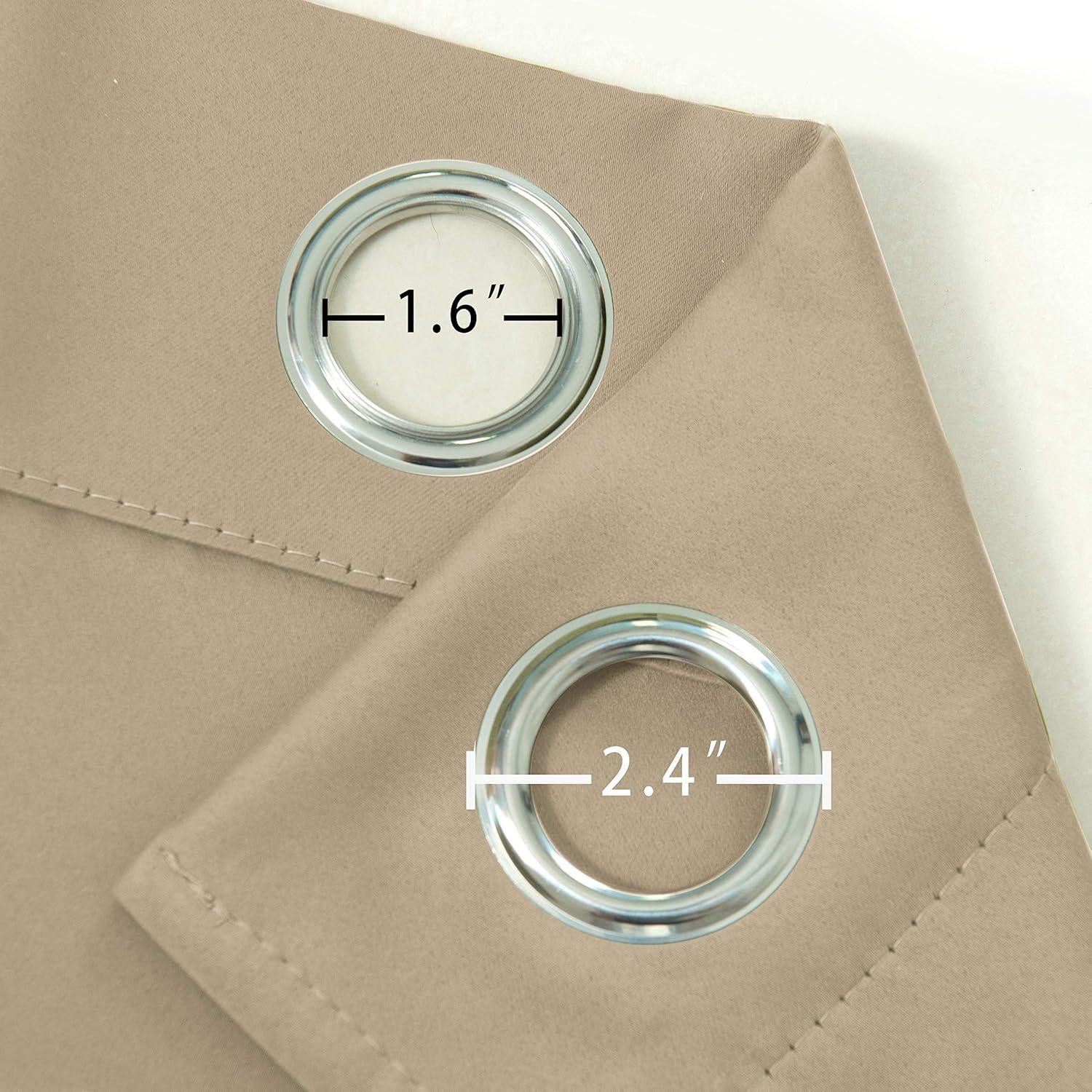 Cortinas Blackout Beige LEMOMO 86 x 137 cm - Juego de 2 Paneles