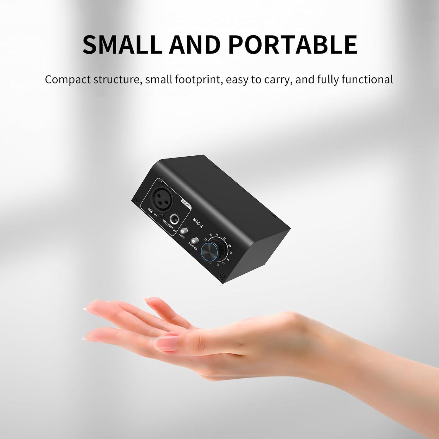 Preamp de Micrófono XTUGA XIC1 48V 2 Entradas XLR