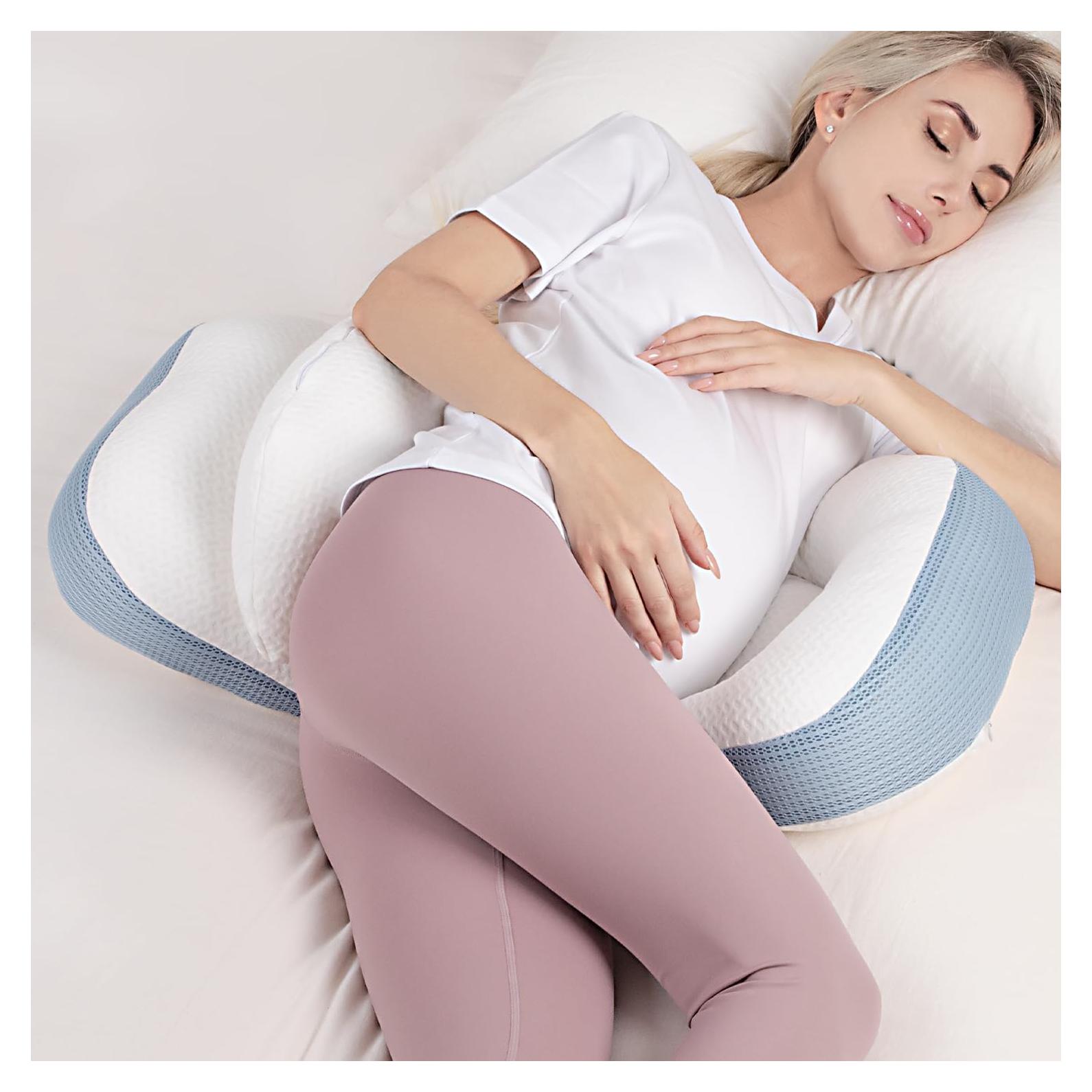 Almohada de Embarazo Chilling Home Cuña Ajustable Azul