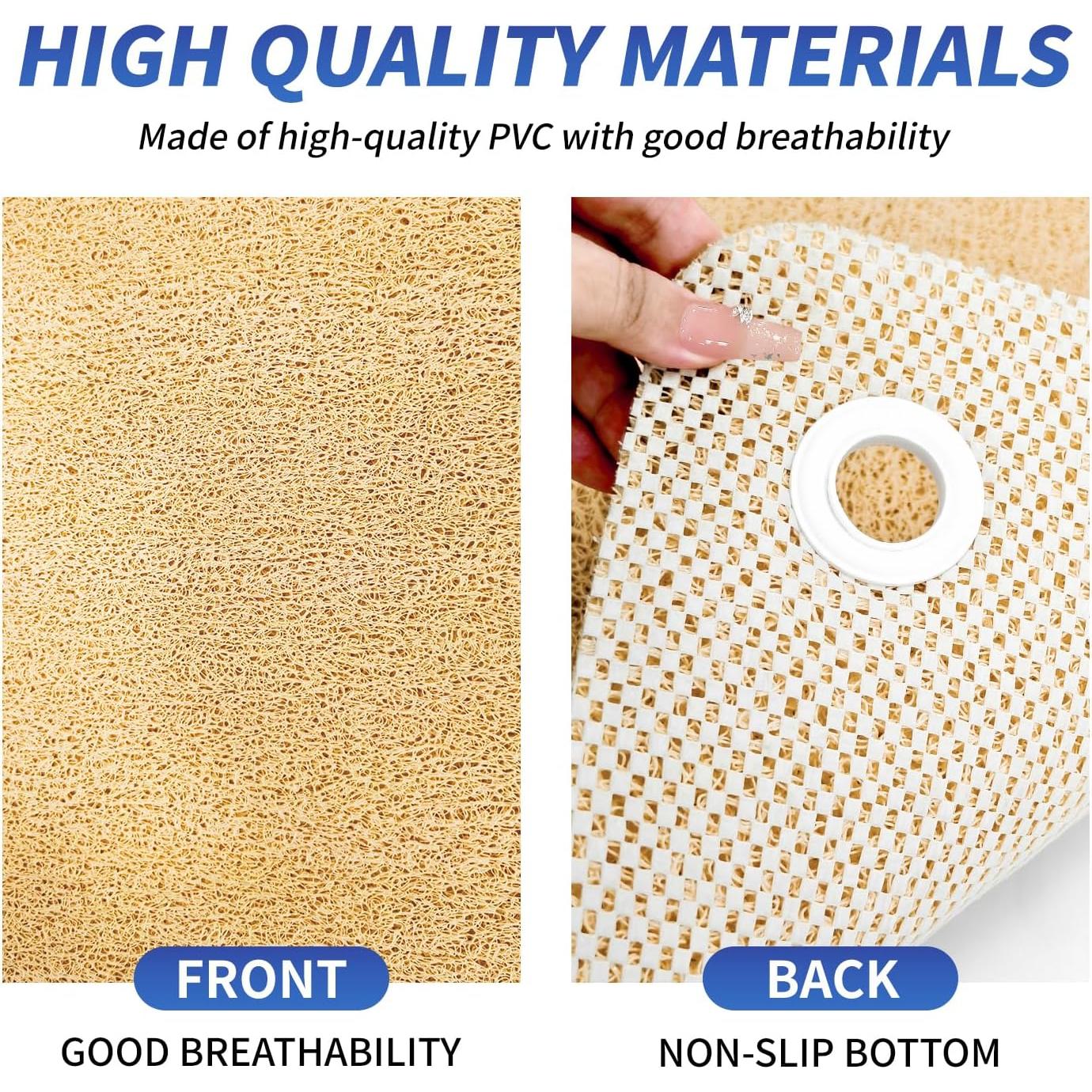 Alfombra de Ducha Antideslizante YOUWEIQU Beige 41x61 cm