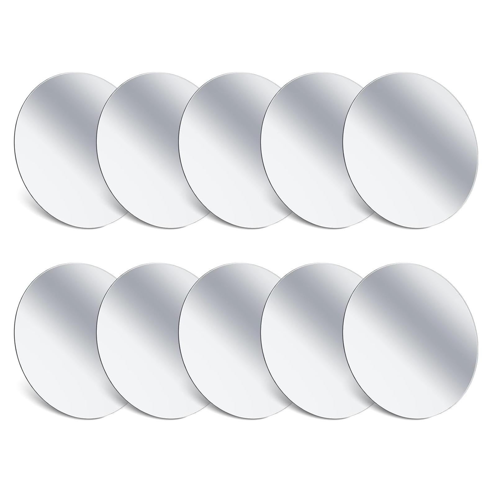 Espejos Acrílicos Redondos Dandat 10 Pcs 15.5 cm Irrompibles