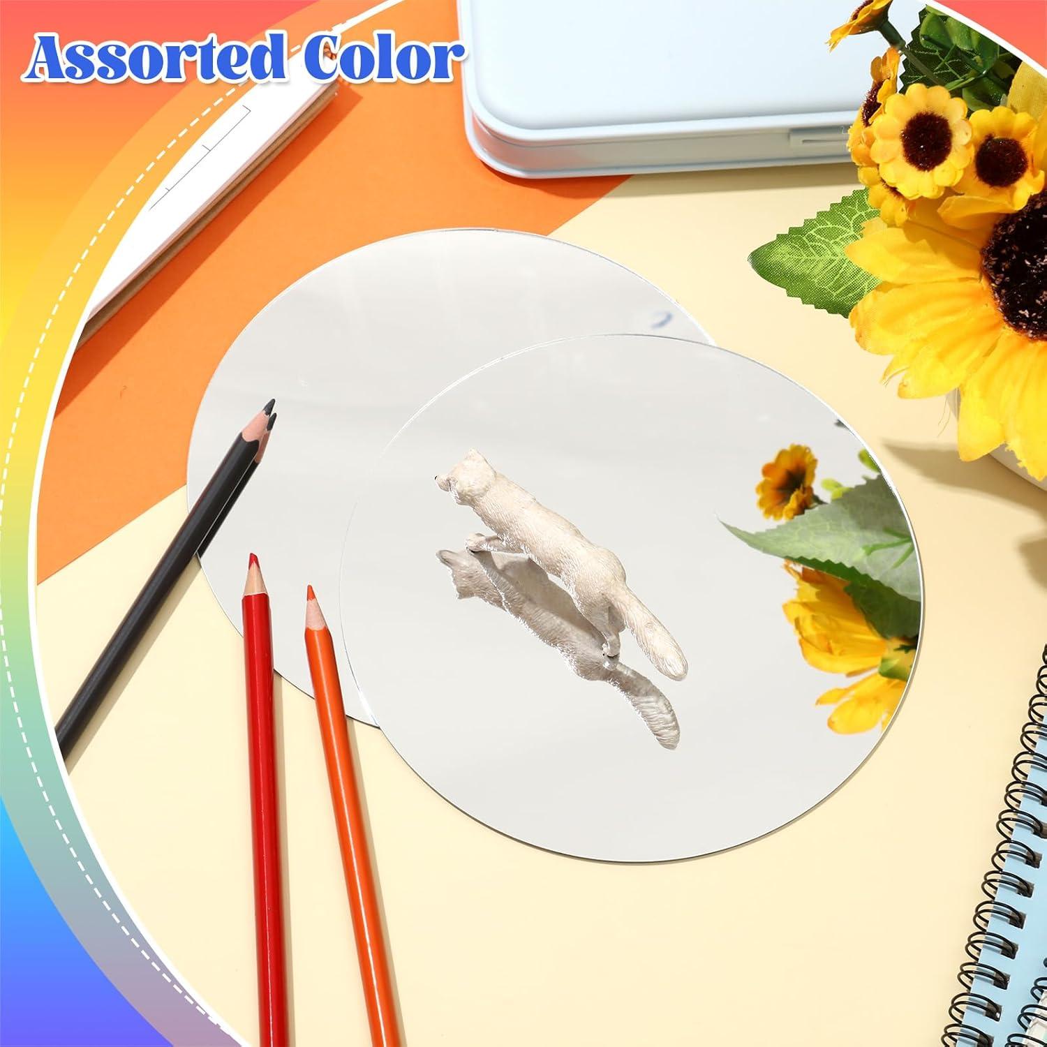 Espejos Acrílicos Redondos Dandat 10 Pcs 15.5 cm Irrompibles