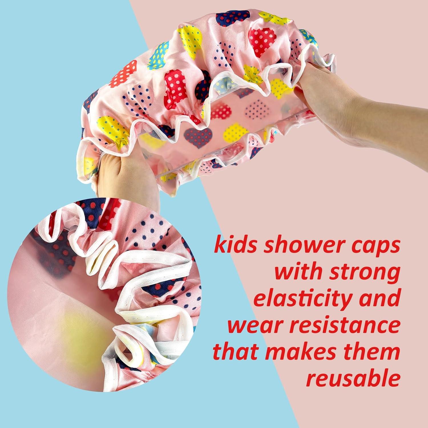 Gorro de Ducha Reutilizable para Niños JZPAMJ - 3 Piezas