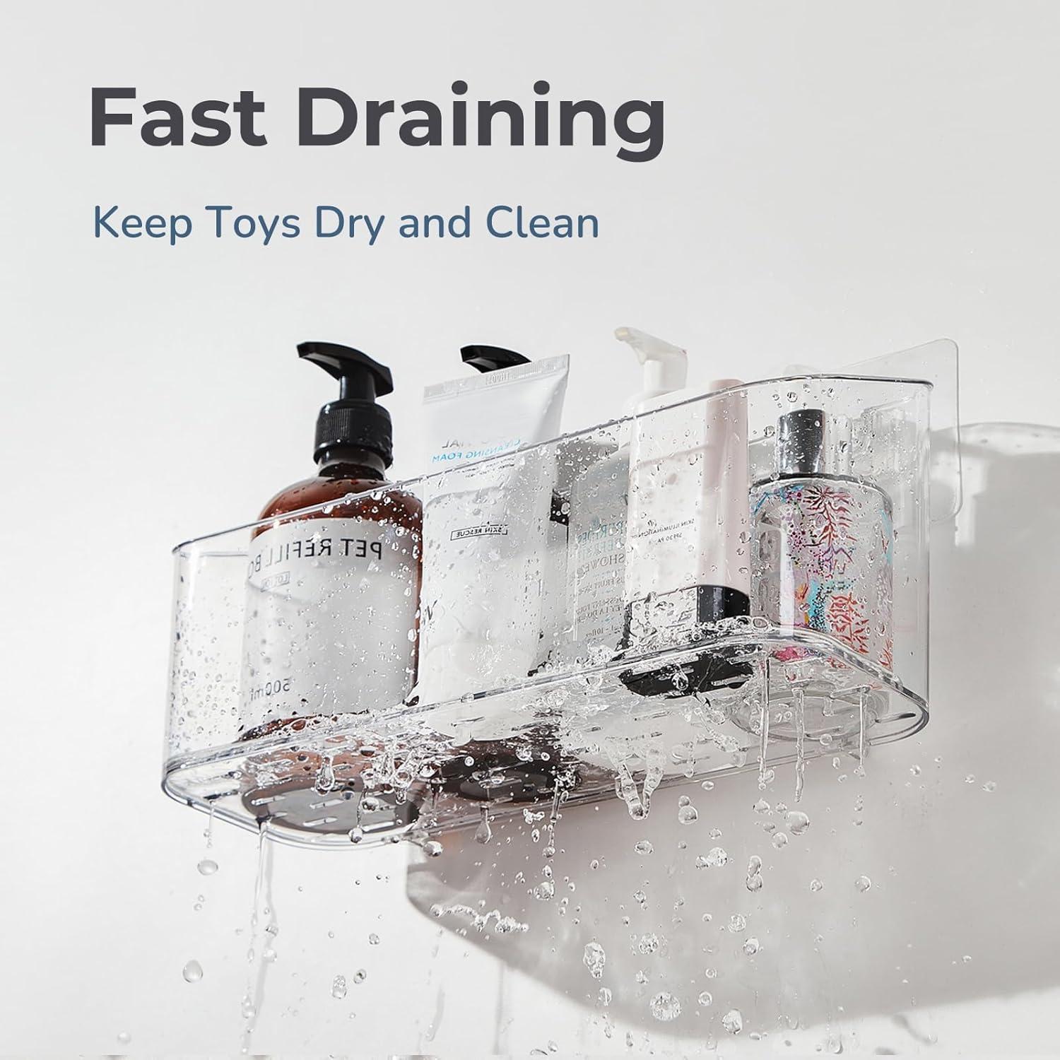 Organizador de Juguetes de Baño CQUNM Transparente 2 Paquete