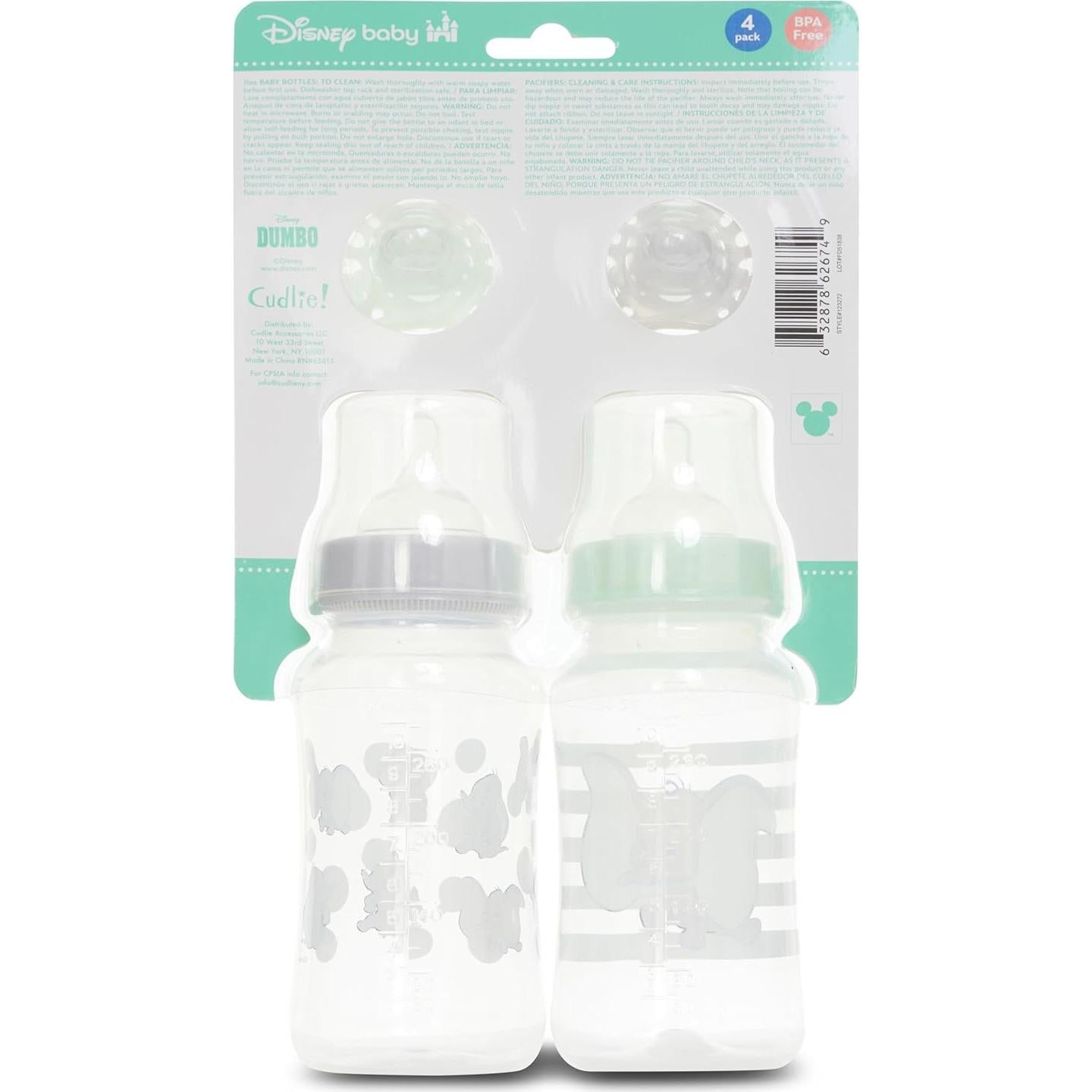 Juego de Biberones y Chupetes Disney Baby - 2 Biberones 325ml