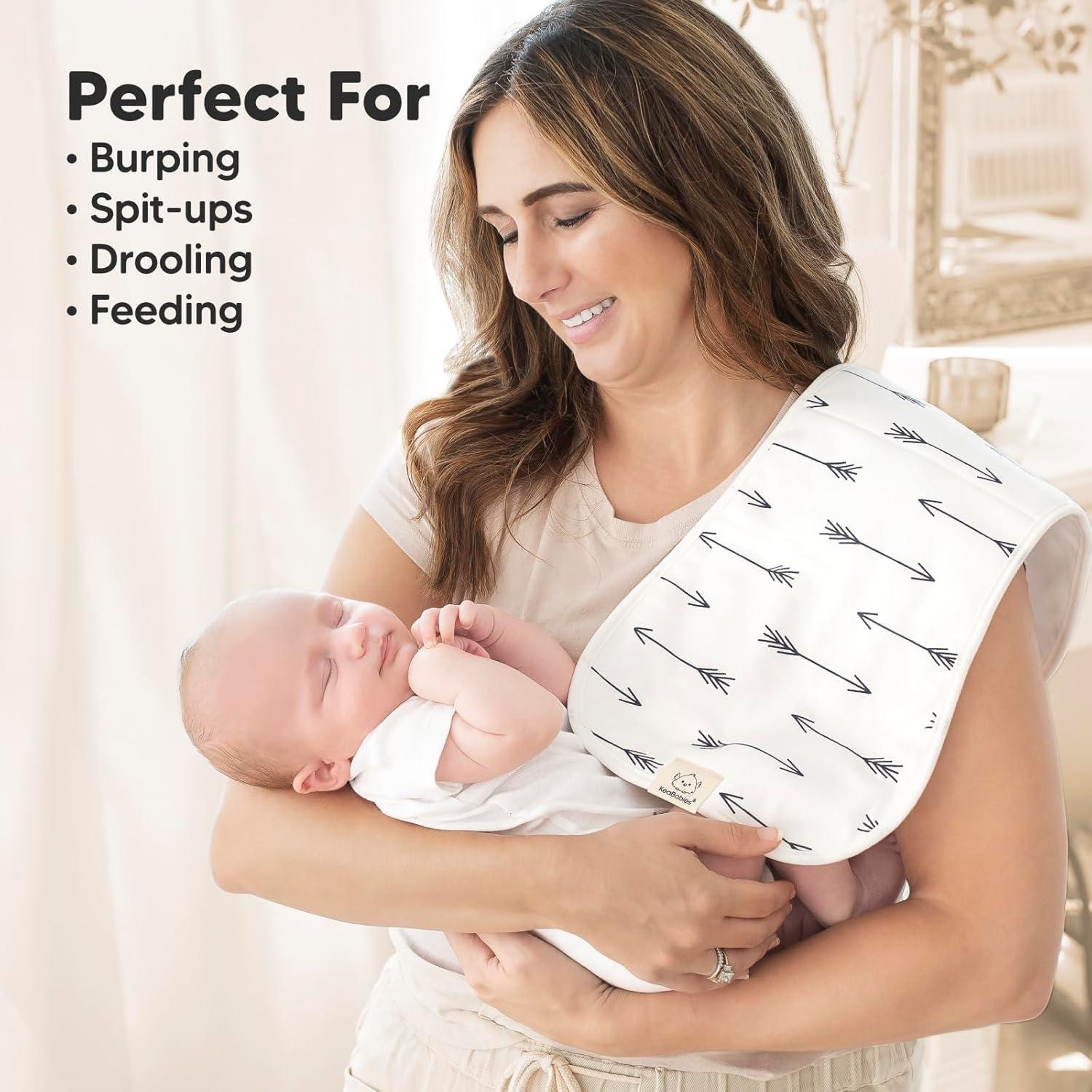 Paños de Eructo Orgánicos KeaBabies - 5 Unidades 53x25 cm