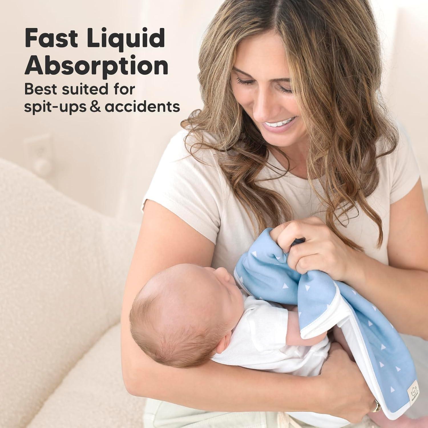 Paños de Eructo Orgánicos KeaBabies - 5 Unidades 53x25 cm