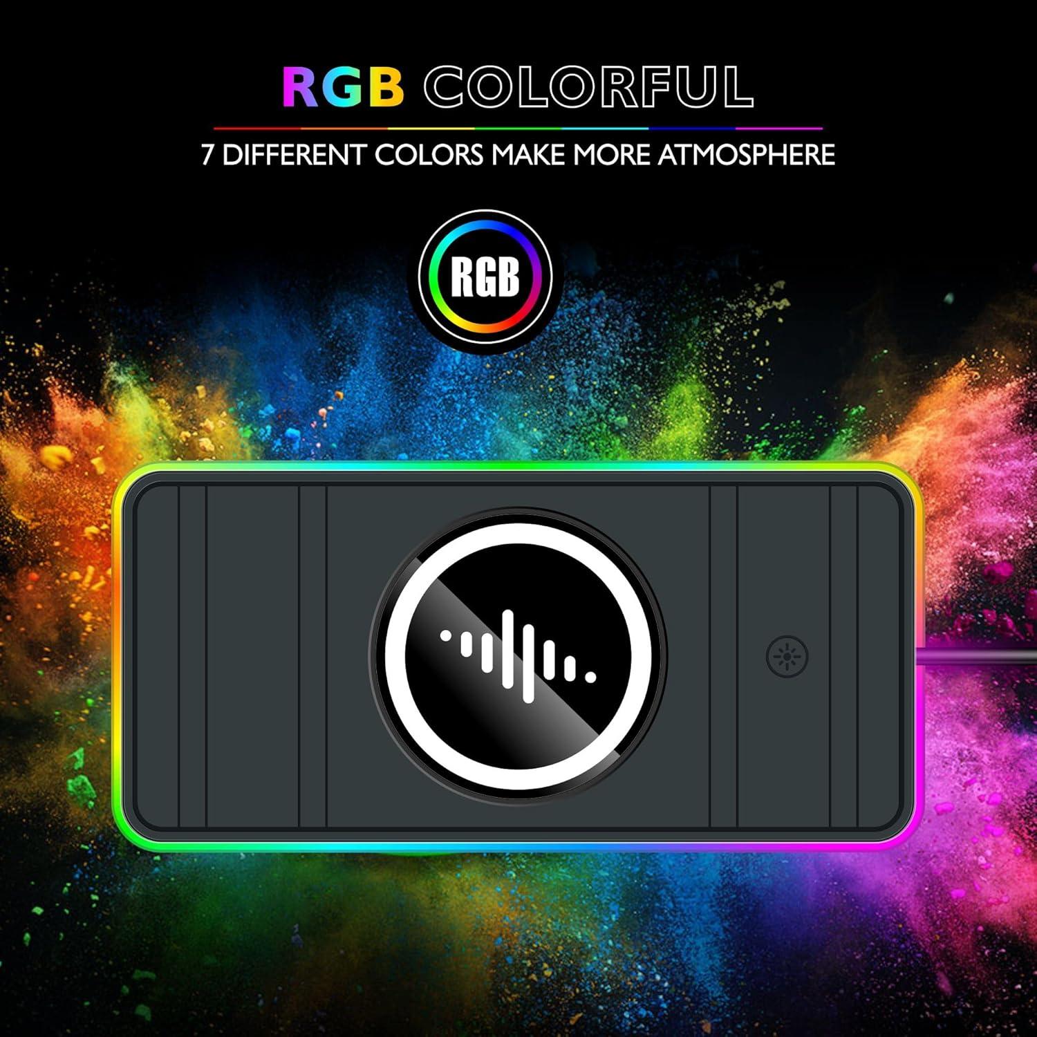 Base de Carga Inalámbrica para Coche LANSEMKU 15W RGB