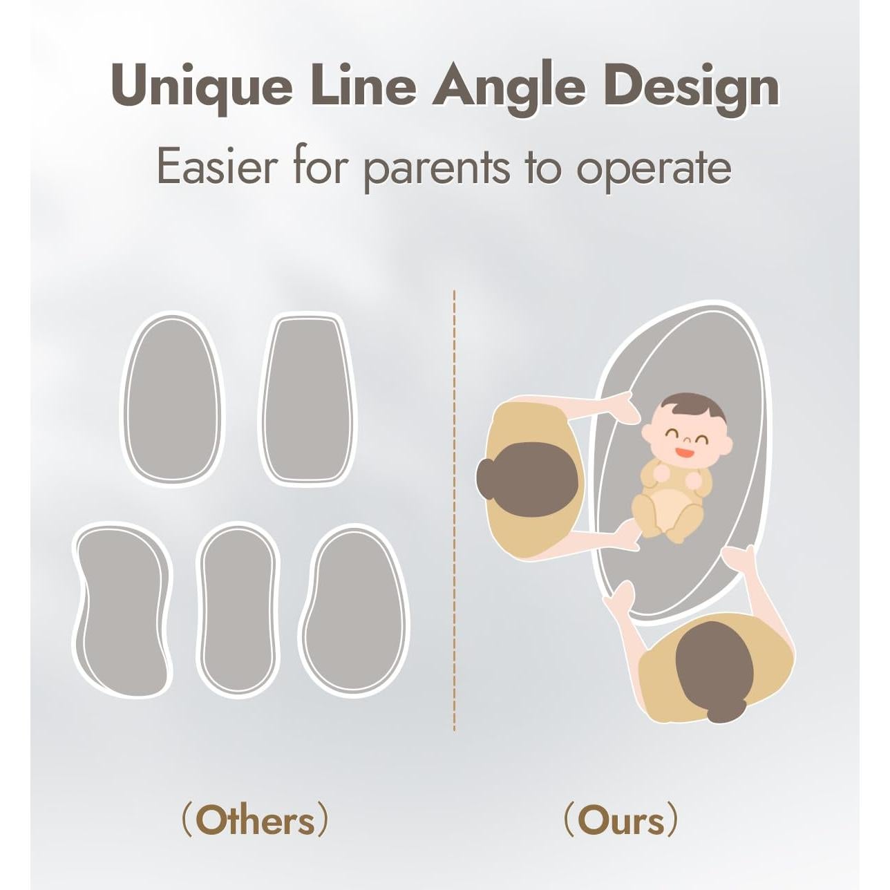 Almohadilla para Cambiar Bebés Papablic Gris Pro, Impermeable y Antideslizante