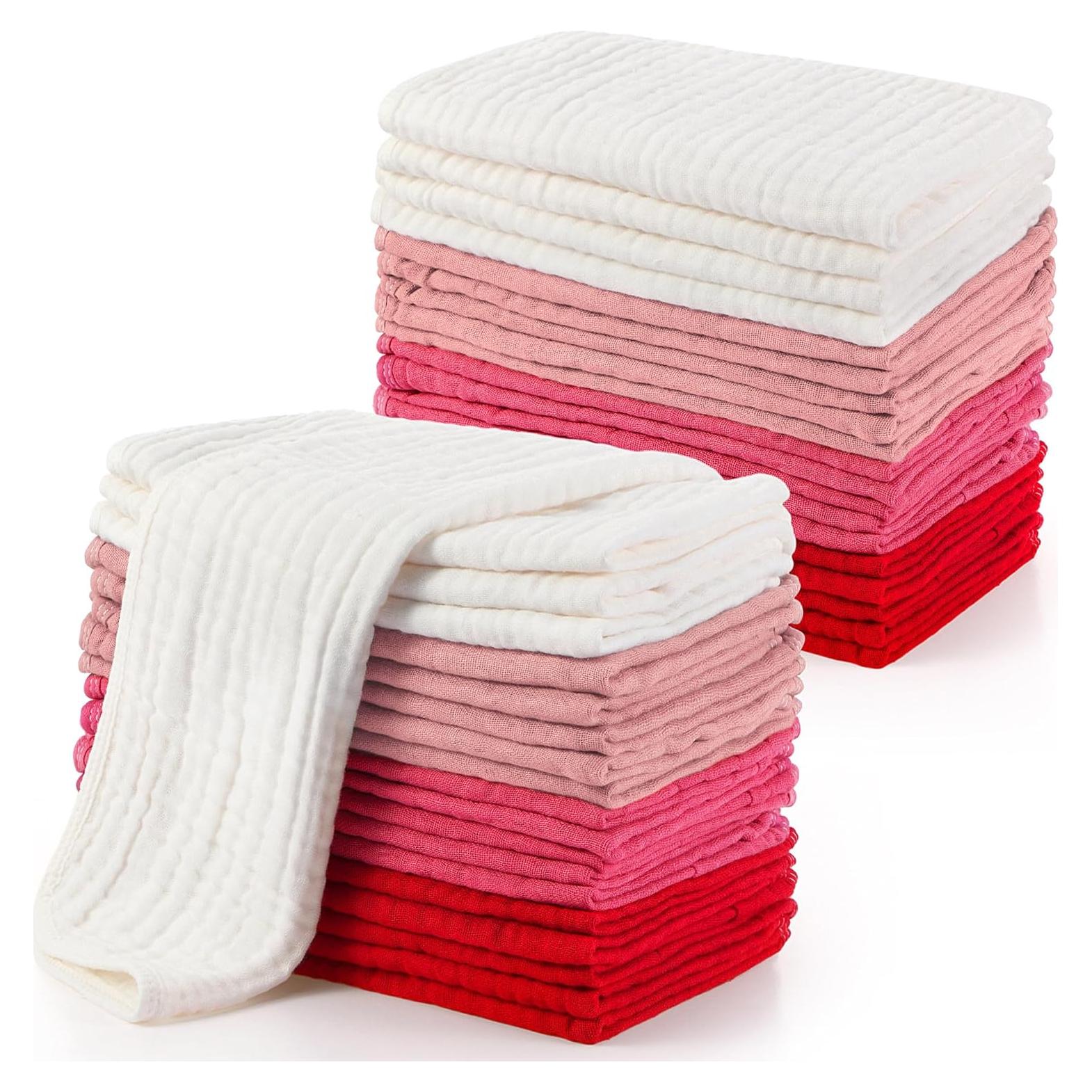 Buryeah Pañales de Eructo 20 Pcs 50x25 cm 100% Algodón 6 Capas