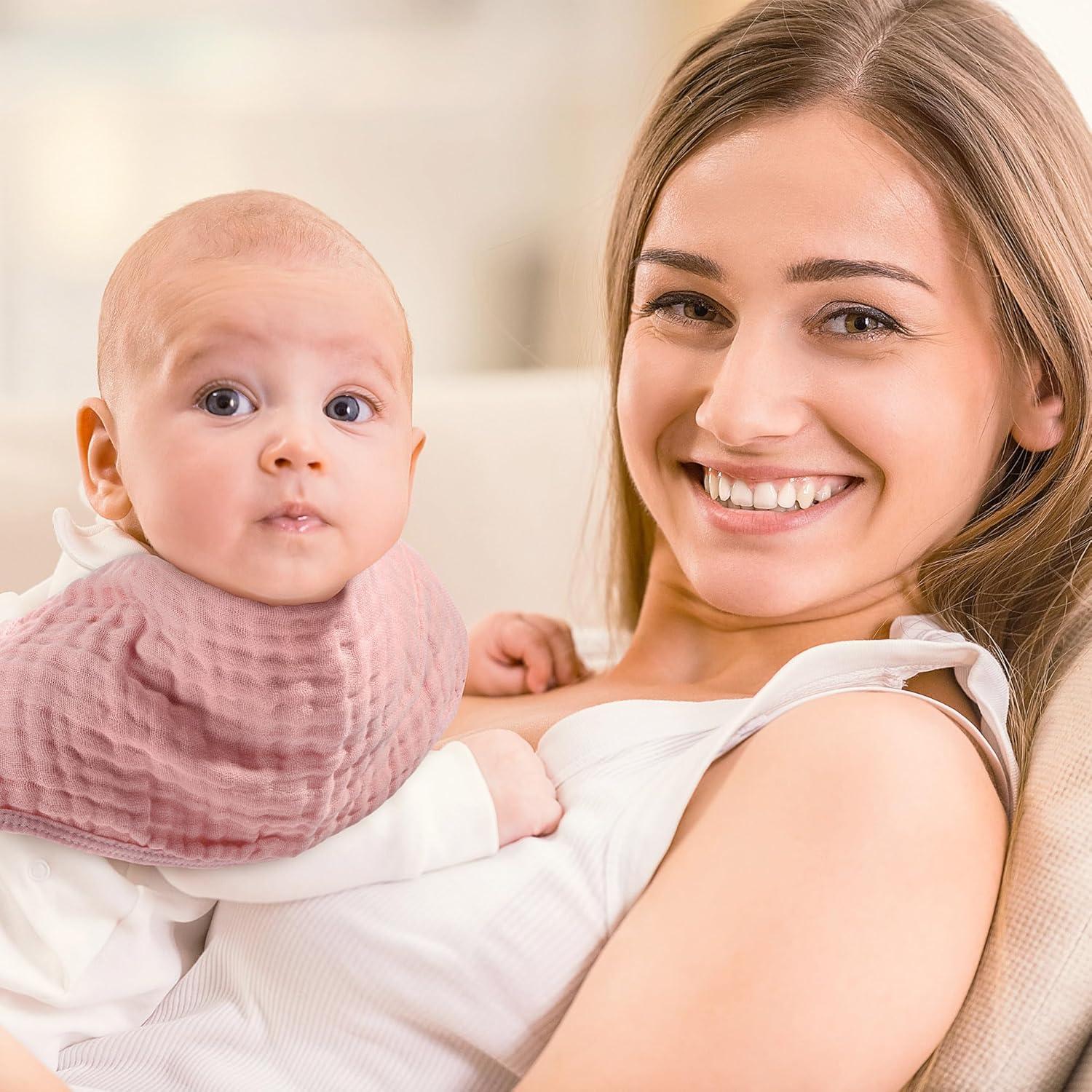 Buryeah Pañales de Eructo 20 Pcs 50x25 cm 100% Algodón 6 Capas