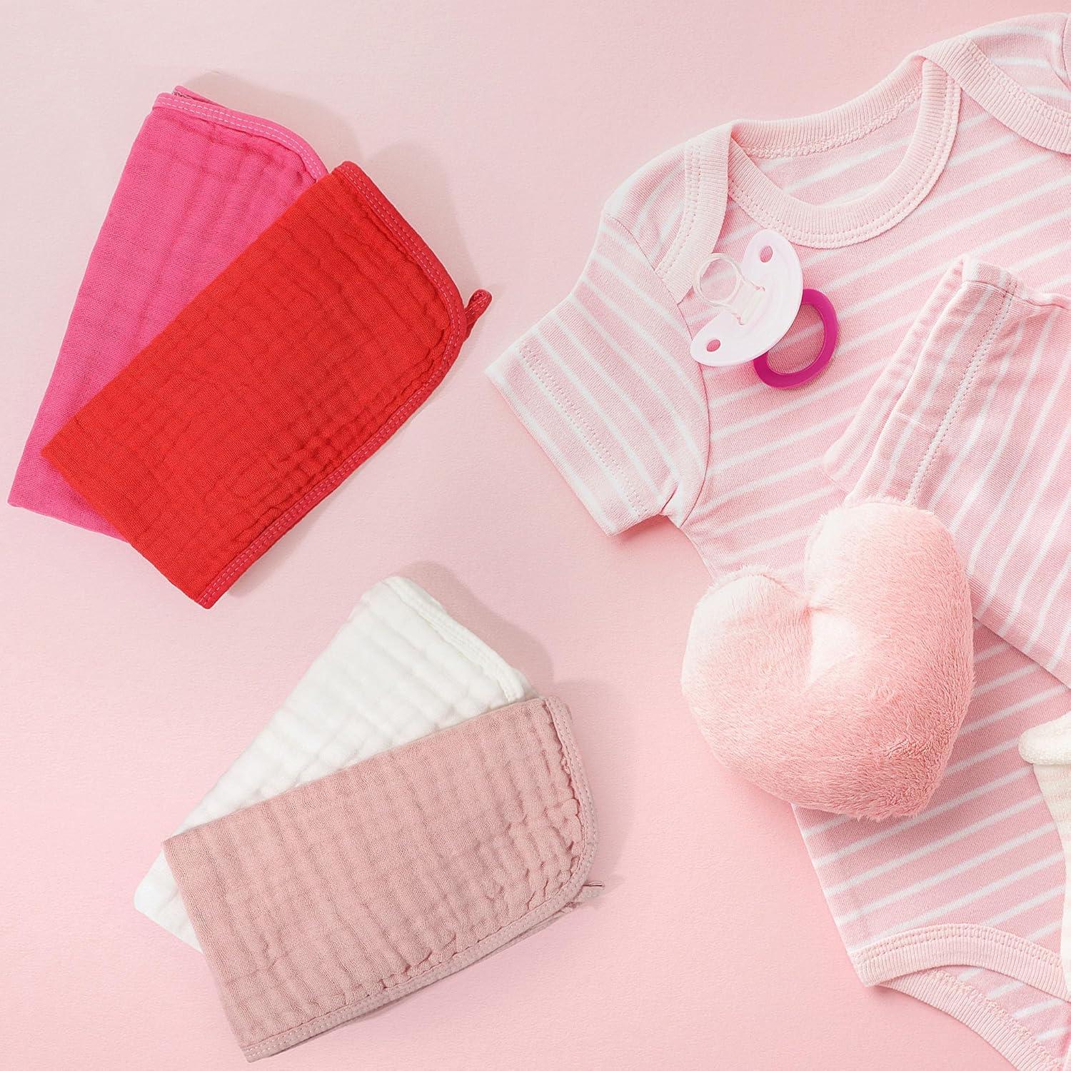 Buryeah Pañales de Eructo 20 Pcs 50x25 cm 100% Algodón 6 Capas