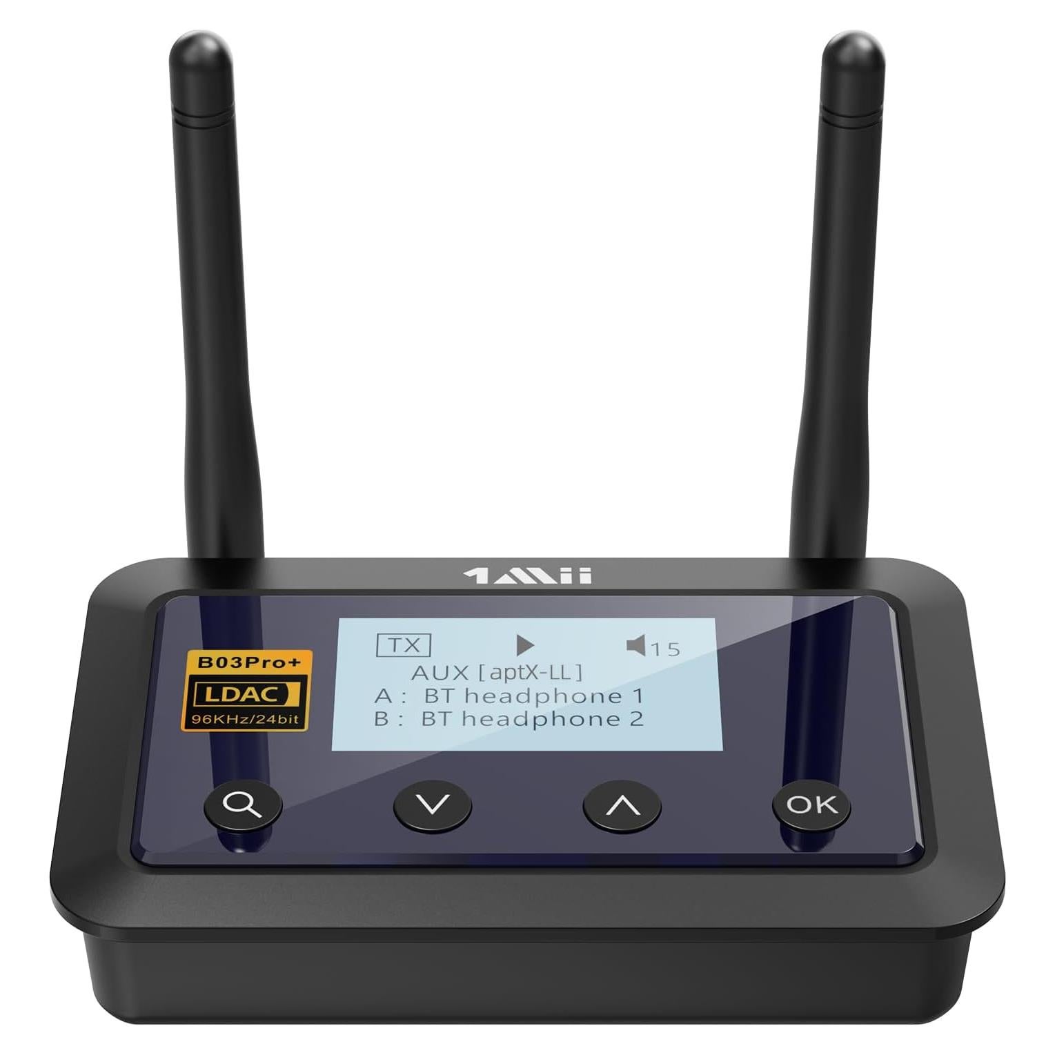 Transmisor Receptor Bluetooth 1Mii B03Pro+ LDAC 5.3