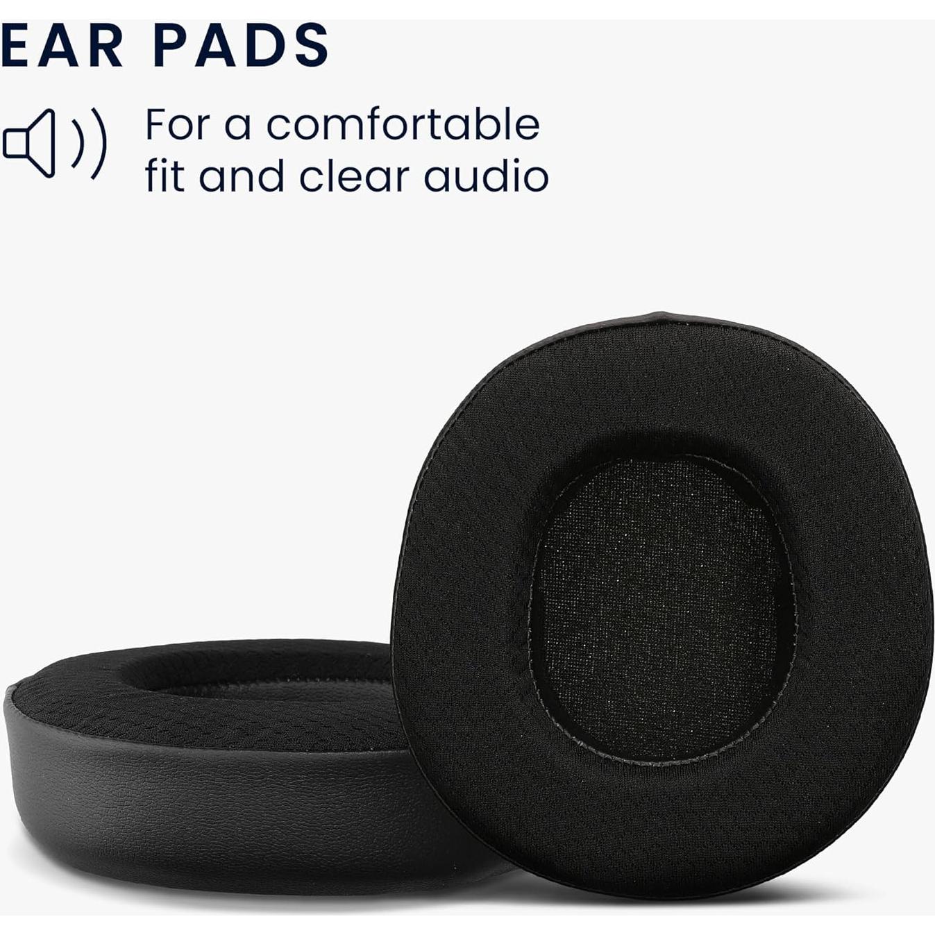 Almohadillas de Repuesto kwmobile para SteelSeries Arctis Nova Pro Wireless - Gel Refrigerante - Negro