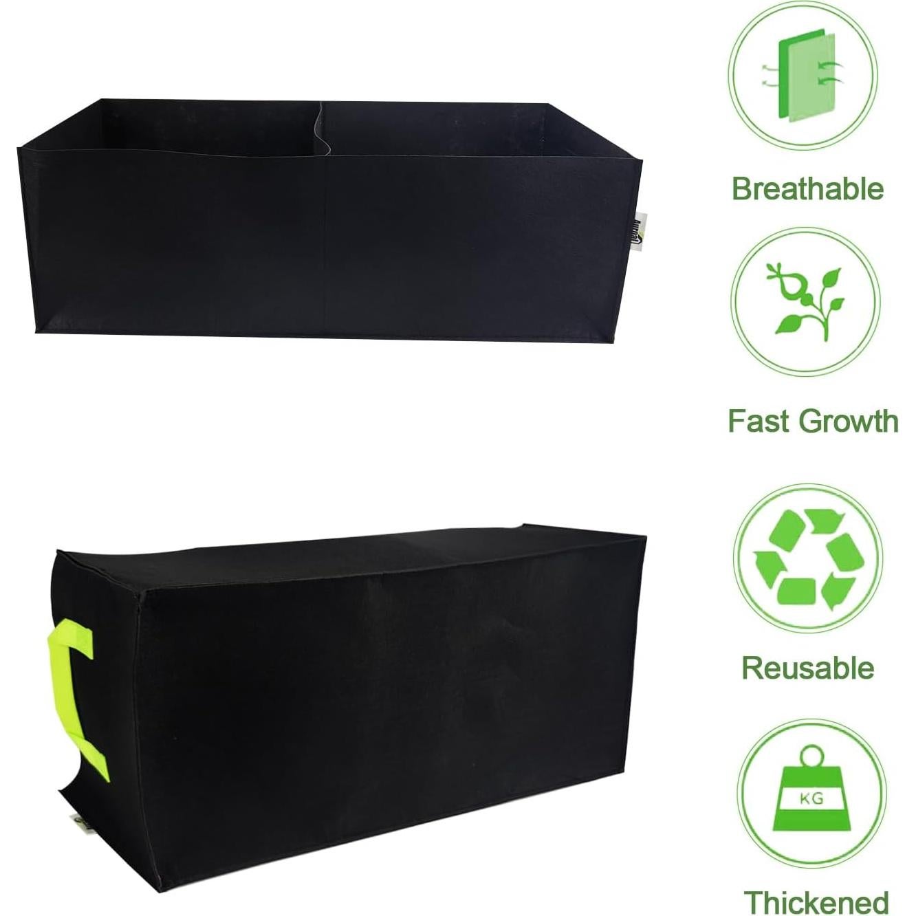 Bolsas de Cultivo Auroal 10 Galones 5 Pzas Tela Transpirable